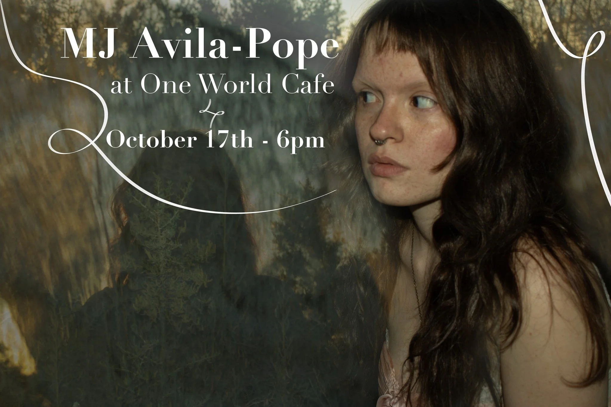 This Friday, 6-7; MJ Avila-Pope is a visual artist, writer, and musician from Boise, Idaho. With two self produced albums out, CAST IRON and As Woman, MJ explores queer and gender identity, experimental sounds, ecofeminism, and gothic aesthetics. @no