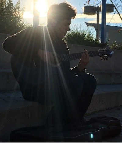 TOMORROW, Friday starting at 5:00 pm - Angel Urrea with opener Paul Arbor
Angel Urrea is a singer, guitarist, and songwriter from Sacramento, California now based in Moscow, Idaho. With over a decade of experience playing guitar, he plays a wide rang