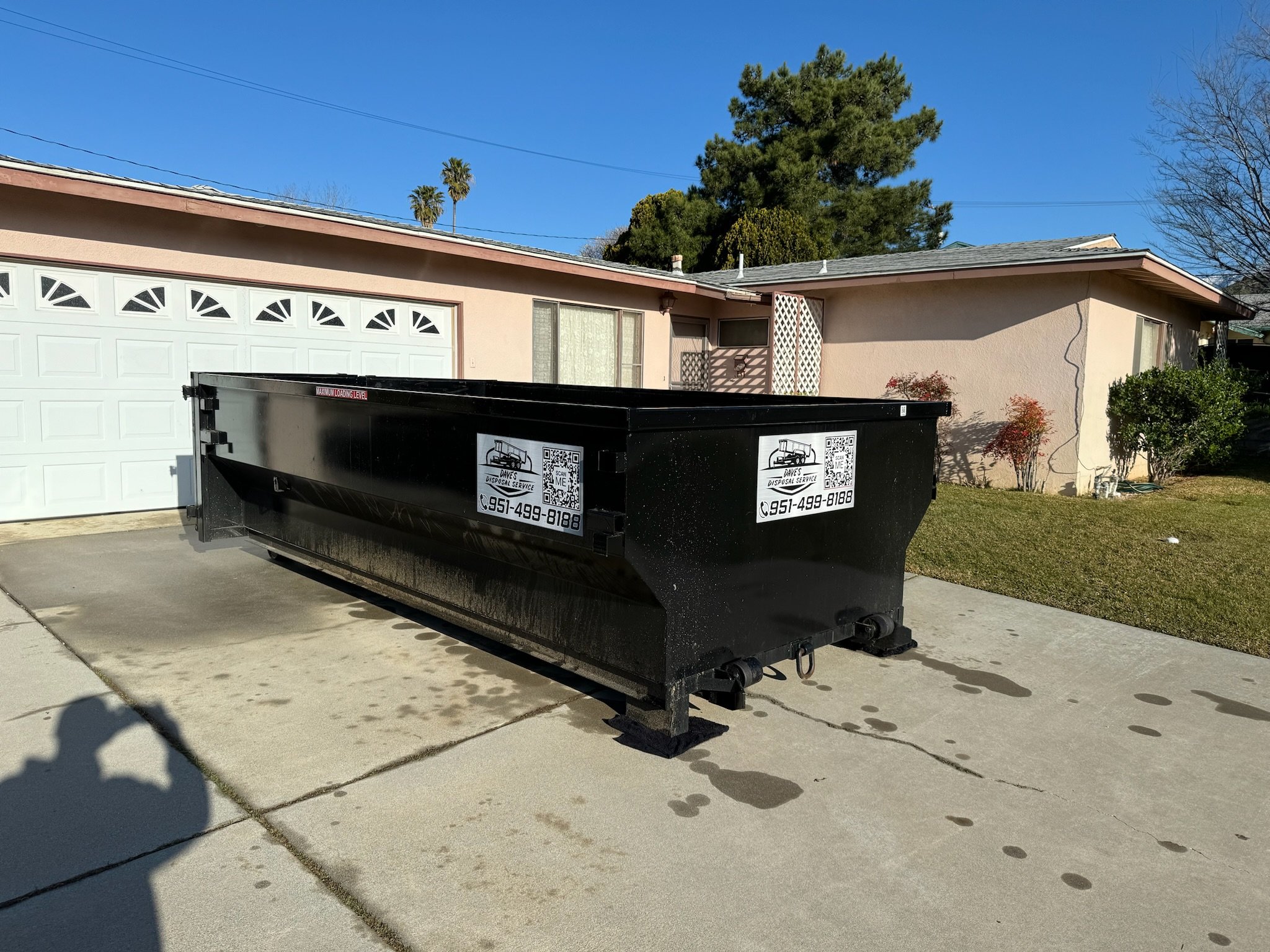 13 Yard Dumpster Being Rented at Residentals Driveway.jpeg