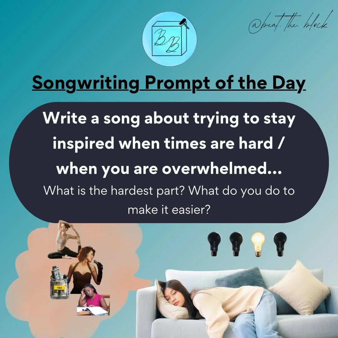 SONGWRITING PROMPT no. 37😴

back after feeling uninspired for a while 🩵

#songwriting #songwriter #writingprompt #songwritingprompt
