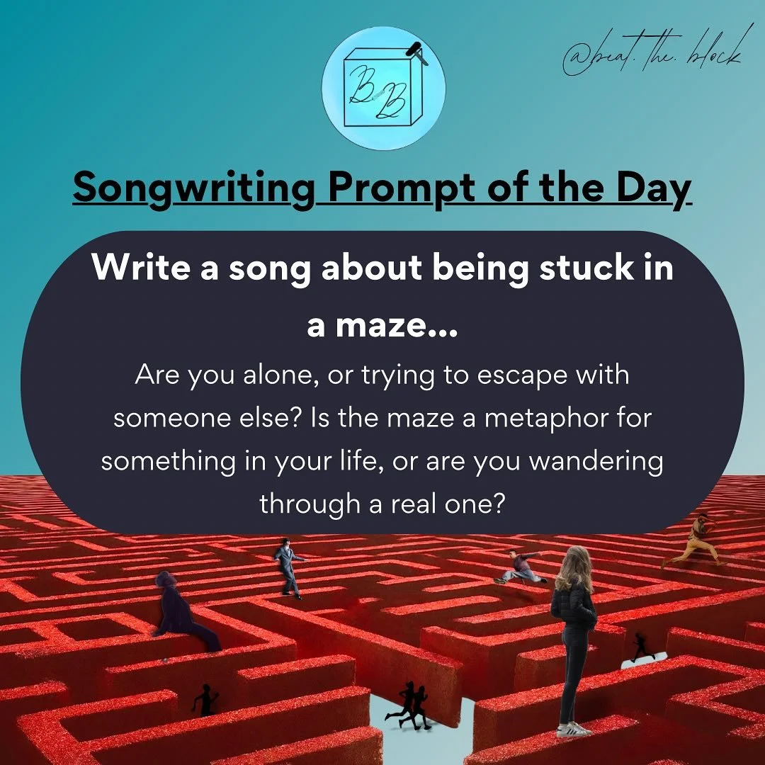 SONGWRITING PROMPT no. 36 🏃&zwj;♀️⌛️

feeling lost? write it out!! drop your verse or chorus into the comments! 🩵

#songwriting #songwriter #writingprompt #songwritingprompt