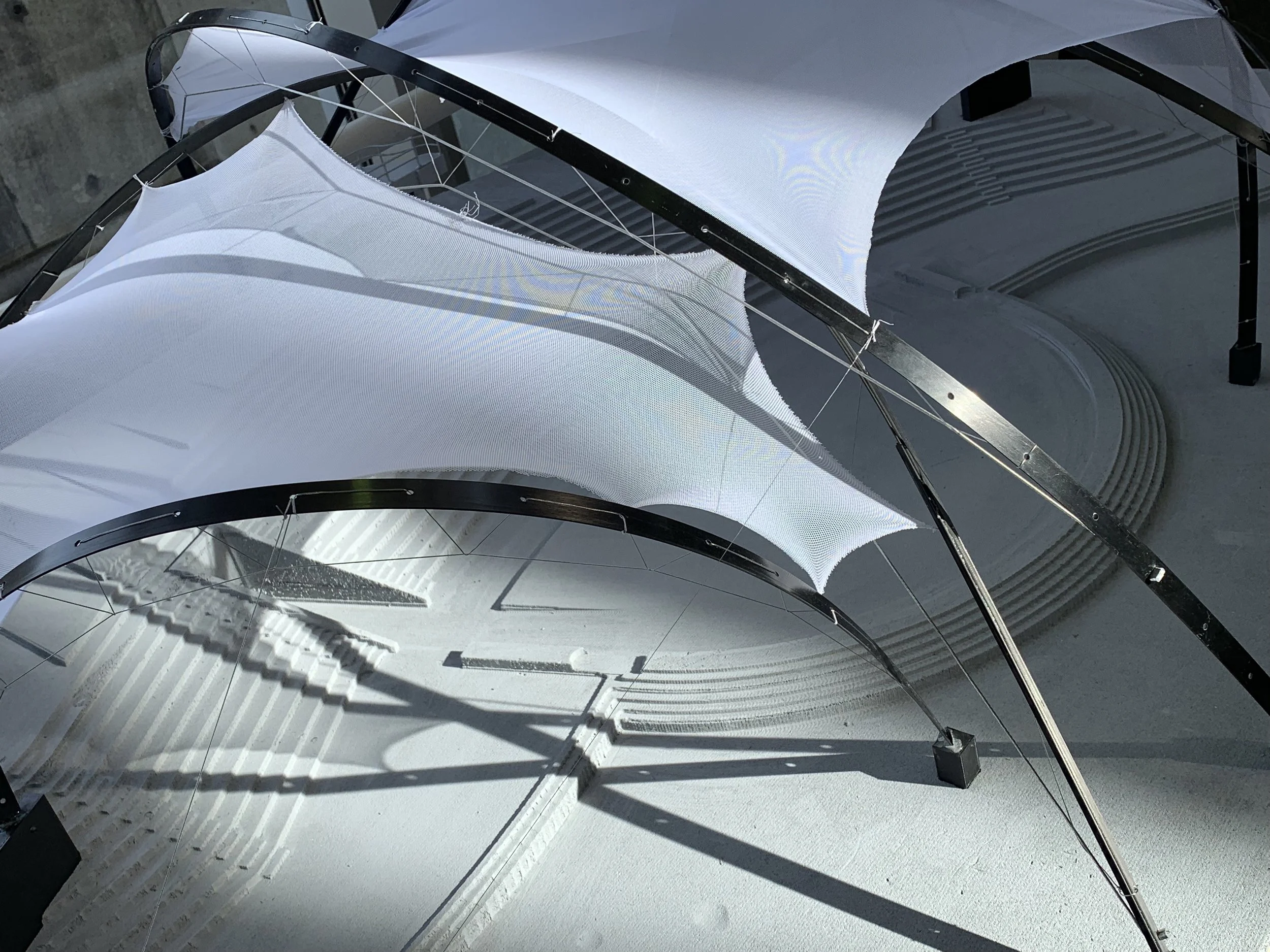 Bending Active Hybrid Pavilion