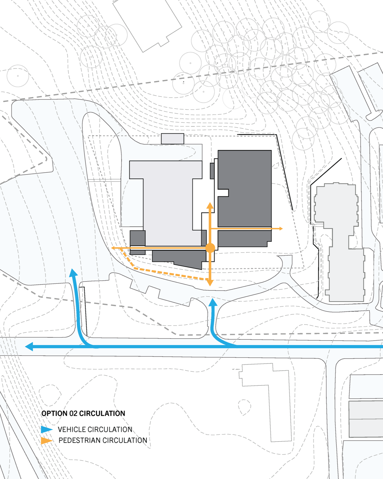 At the heart of the concept lies a profound understanding of circulation as the lifeline of campus vitality. The campus features a backbone of pathways that not only facilitate movement, but also inspire interaction and exploration.