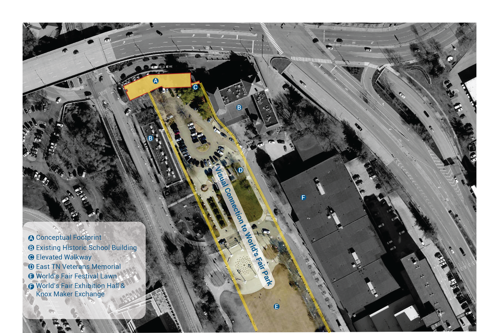 The new facility would serve as a focal point at the north end of World's Fair Park, offering both a beacon of modernity, and a connection to the historic roots of the school.