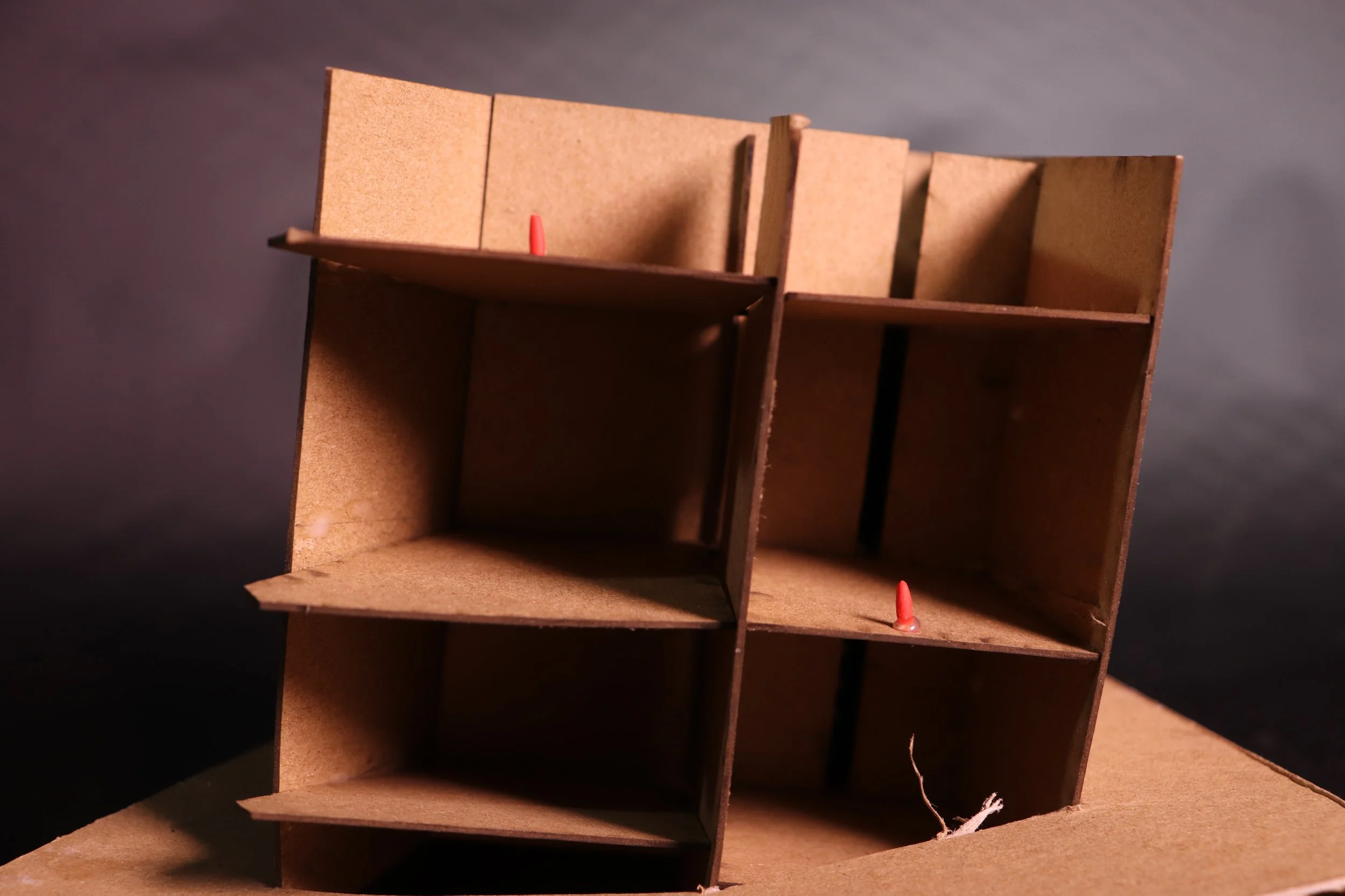 Monolith 05: chip board, clay