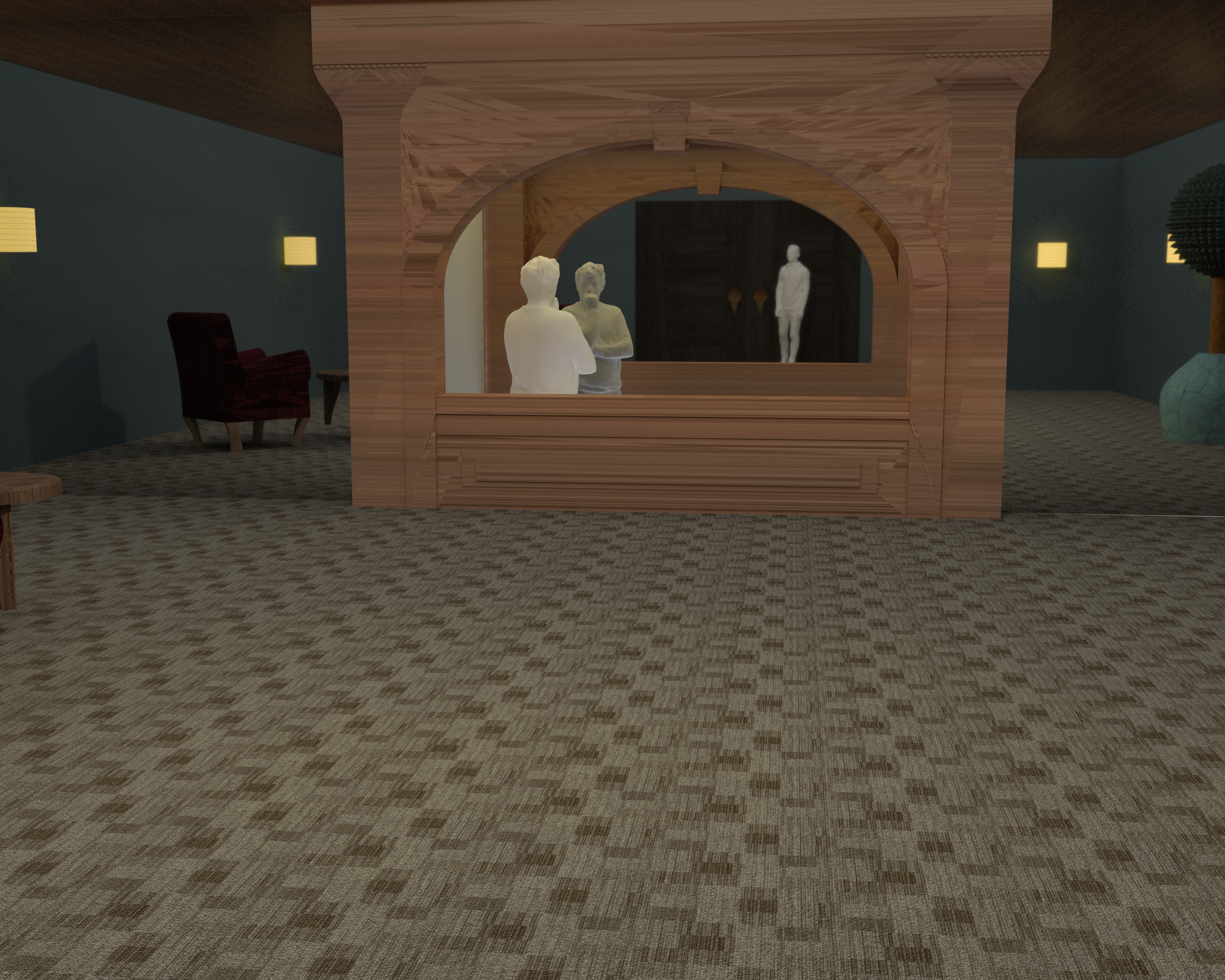  “We’ve been expecting you.” Behind an ornate wooden desk, a skeletal figure looked blankly at Macklin through the floor-to-ceiling mirror.