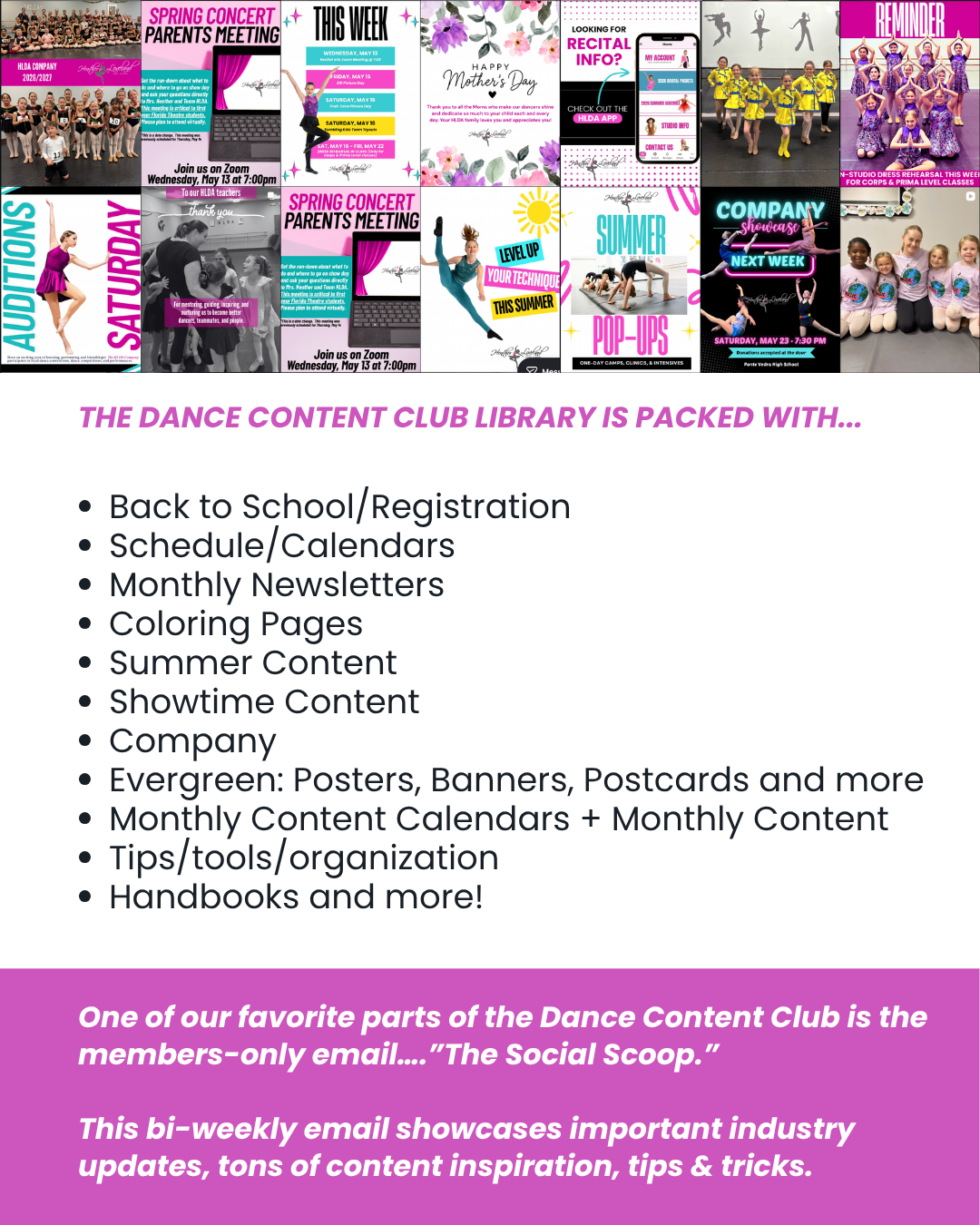 Dance Content Club library