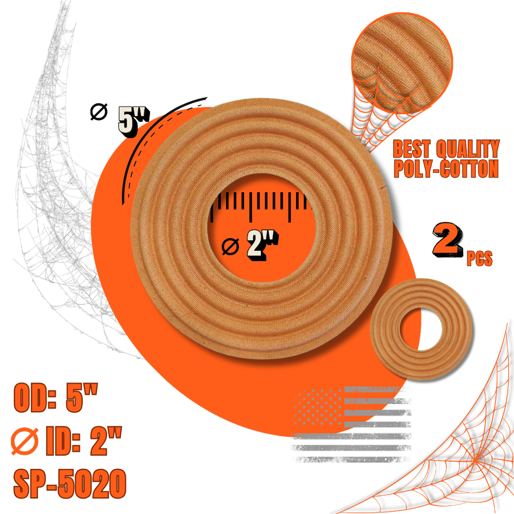 10-Inch 2.5 Progressive Roll Spider / Damper For Subwoofers – Universal Fit (Pack Of 10)