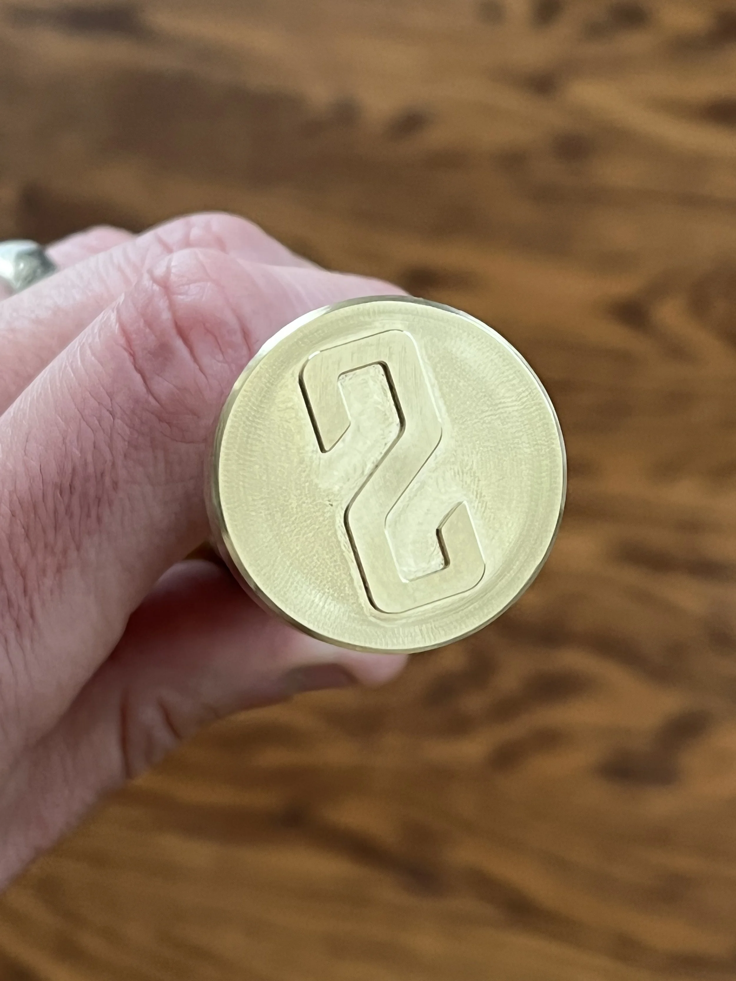 Legacy Goods Brass Ice Cube Monogram Stamp