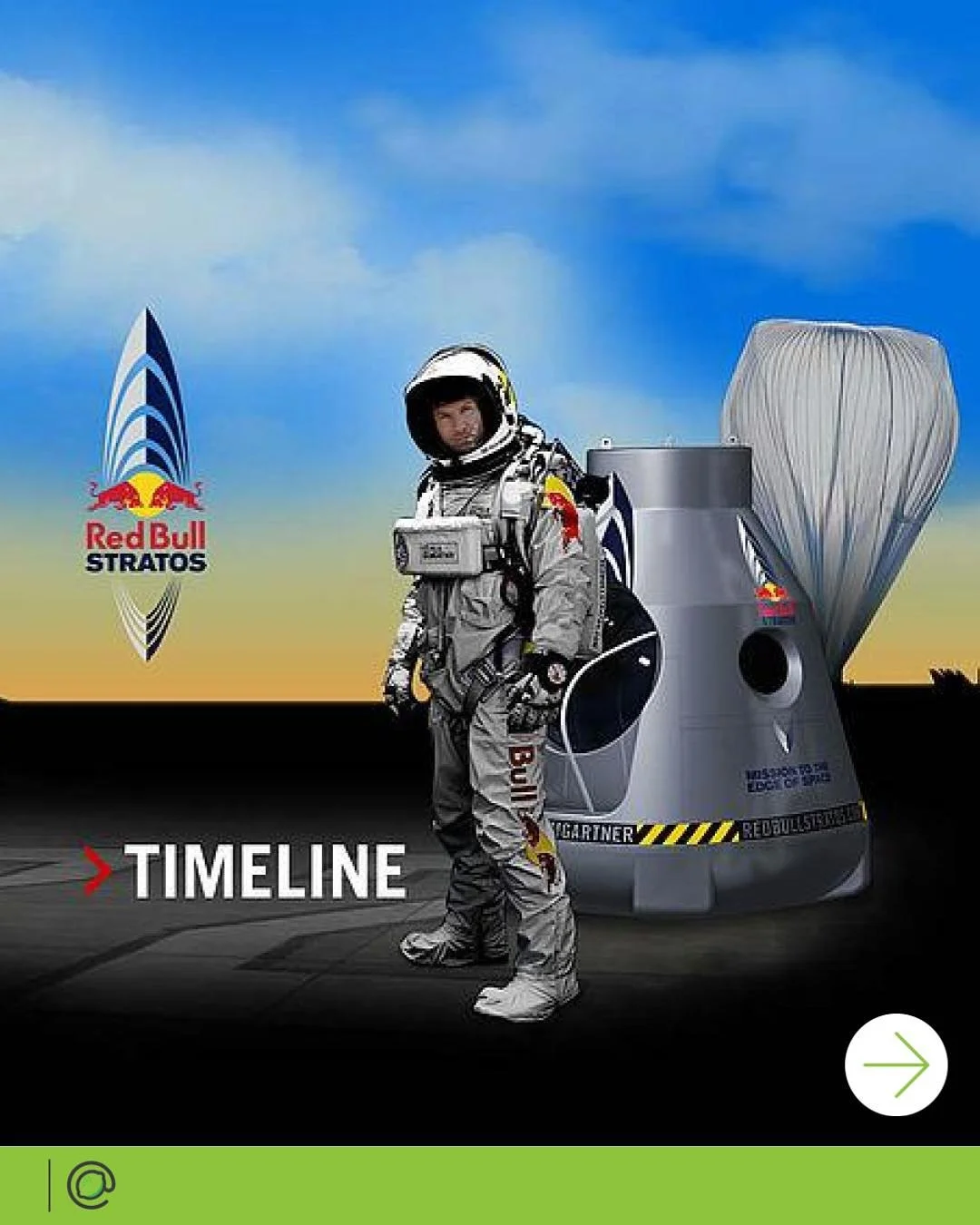 📊 Case Study: Red Bull Stratos 🚀
En 2012, Red Bull no solo patrocinó un salto desde la estratósfera.
Lo que realmente hizo fue rediseñar las reglas del marketing: convertir un evento científico y deportivo en una de las