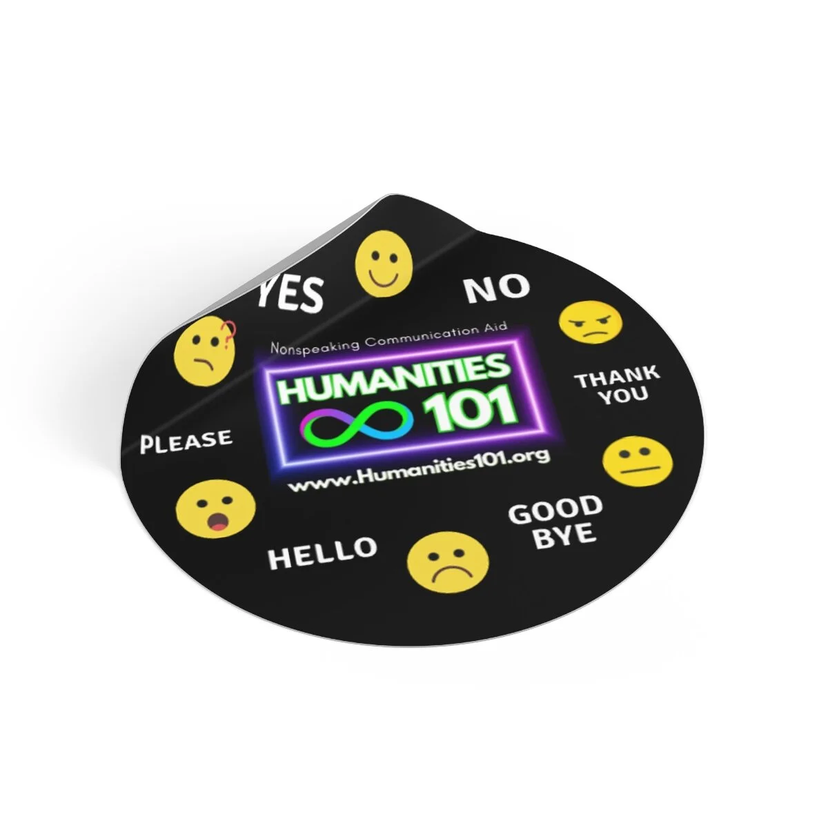Nonspeaking Communication Aide Sticker Early Prototype