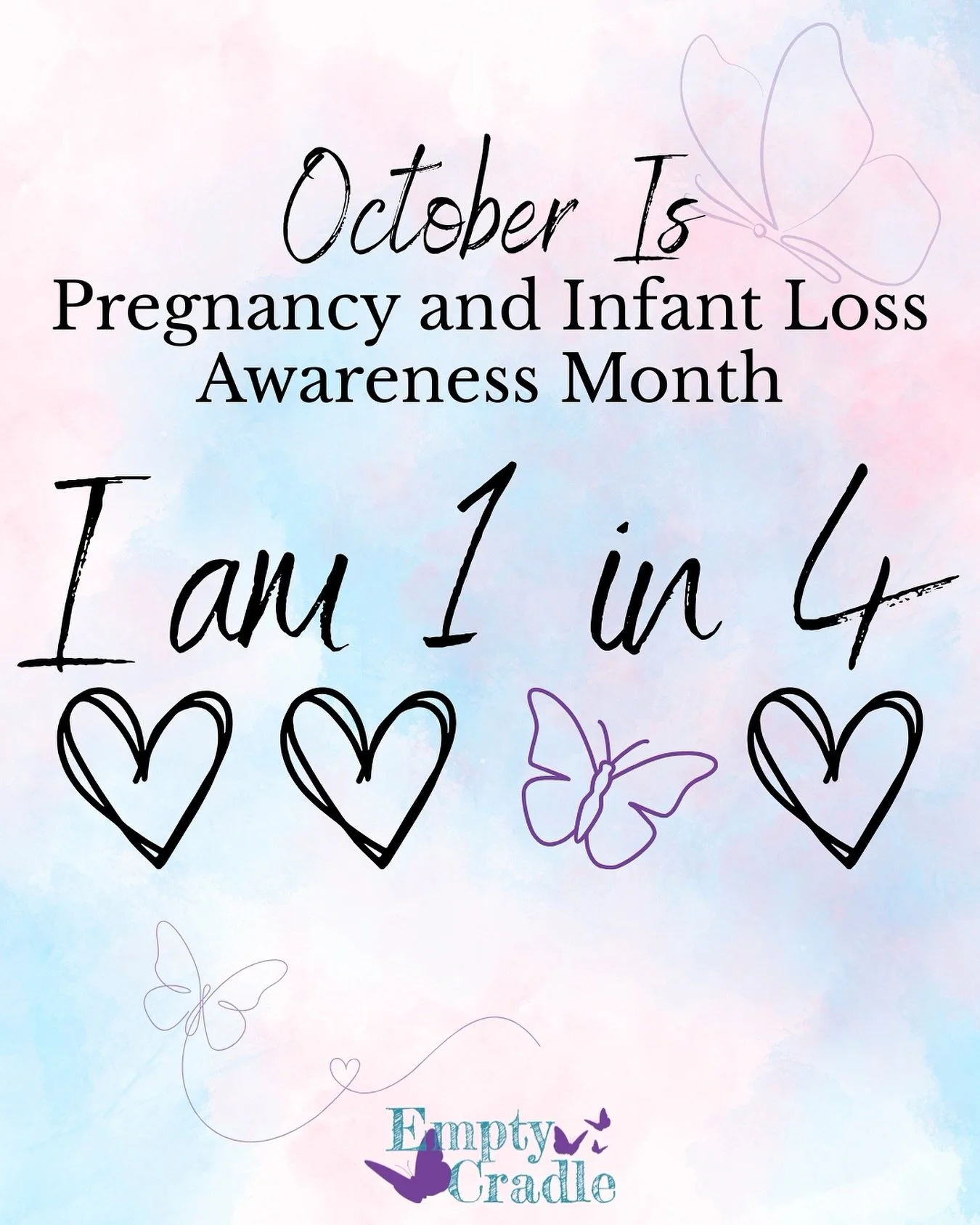 October is Pregnancy &amp; Infant Loss Awareness Month. 💜 1 in 4 families experience this heartbreaking loss. This month, we honor the babies gone too soon and stand with the families who carry them in their hearts always
Always Remembered, Forever 