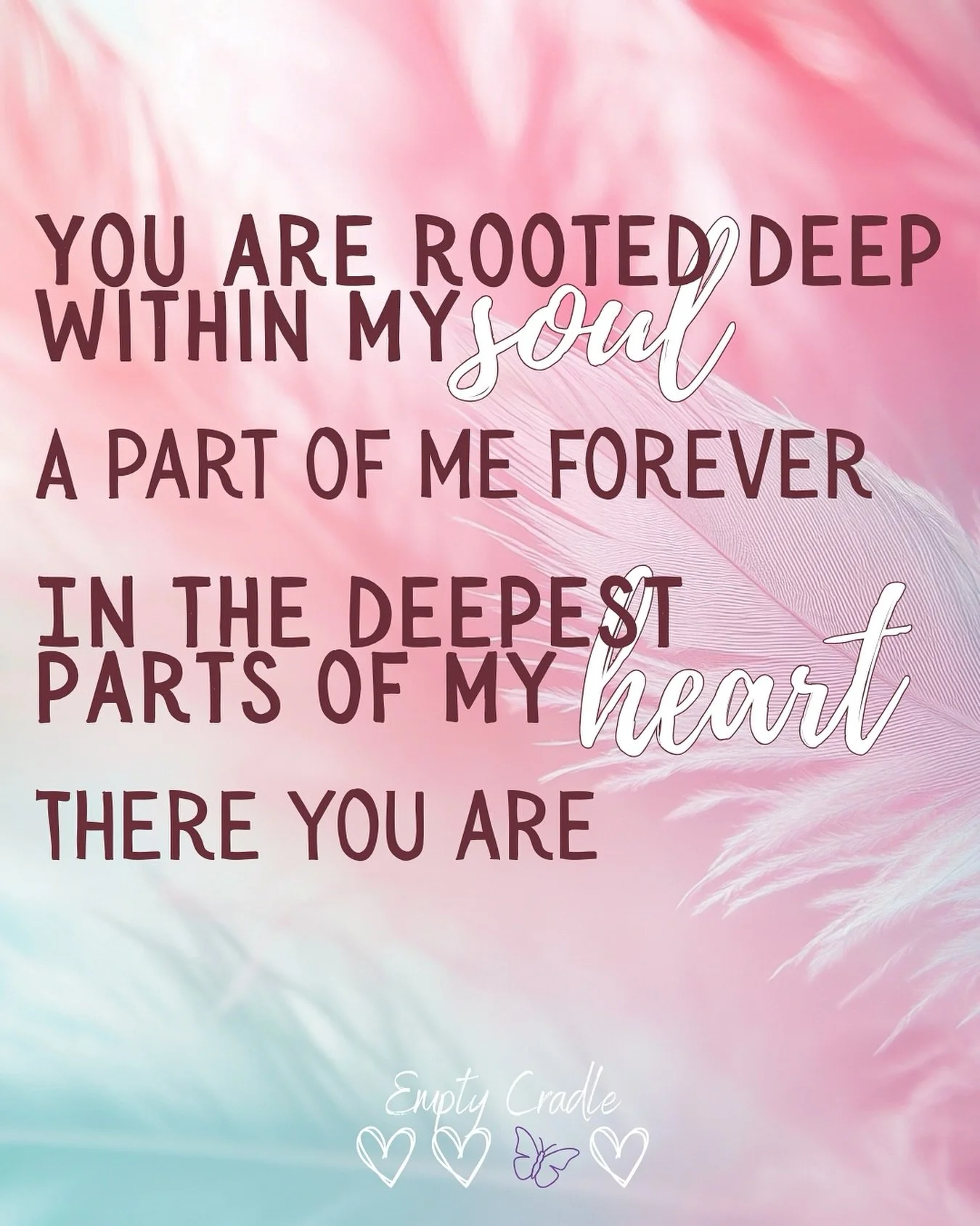 💗 October is Pregnancy and Infant Loss Awareness Month 💗
For every family who has carried love and loss together &mdash; your babies are forever rooted deep within your soul and heart. 🌸
Even in grief, there is hope &mdash; in the love that remain