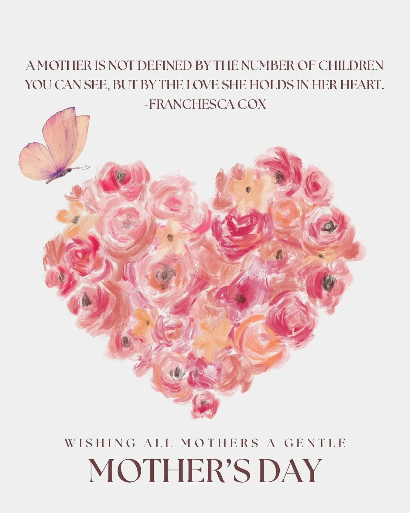 Whether you hold your children in your arms or in your heart, we are wishing ALL mothers a Happy Mother&rsquo;s Day. 🌷