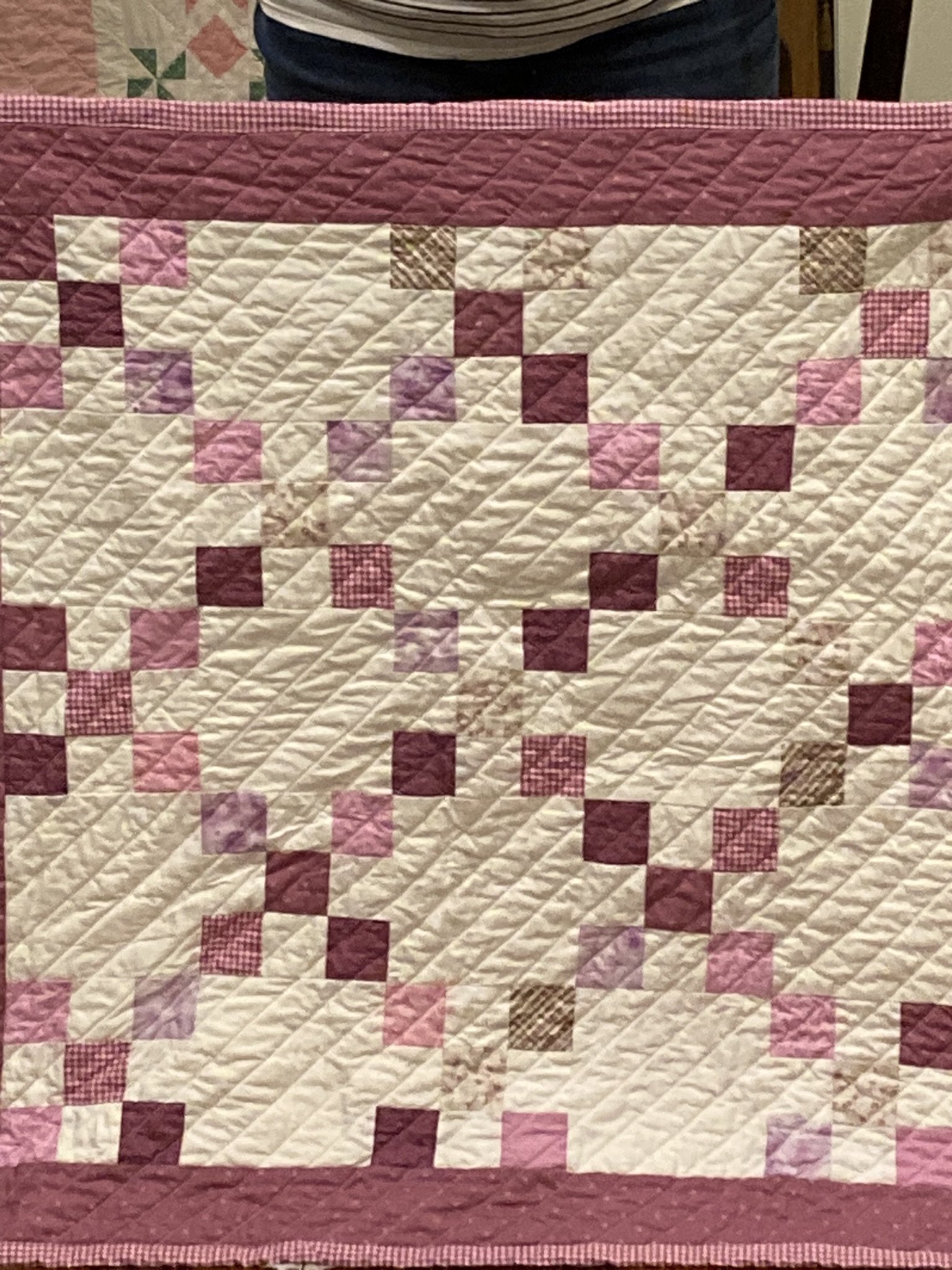 Pink Irish Chain 34" x 34"