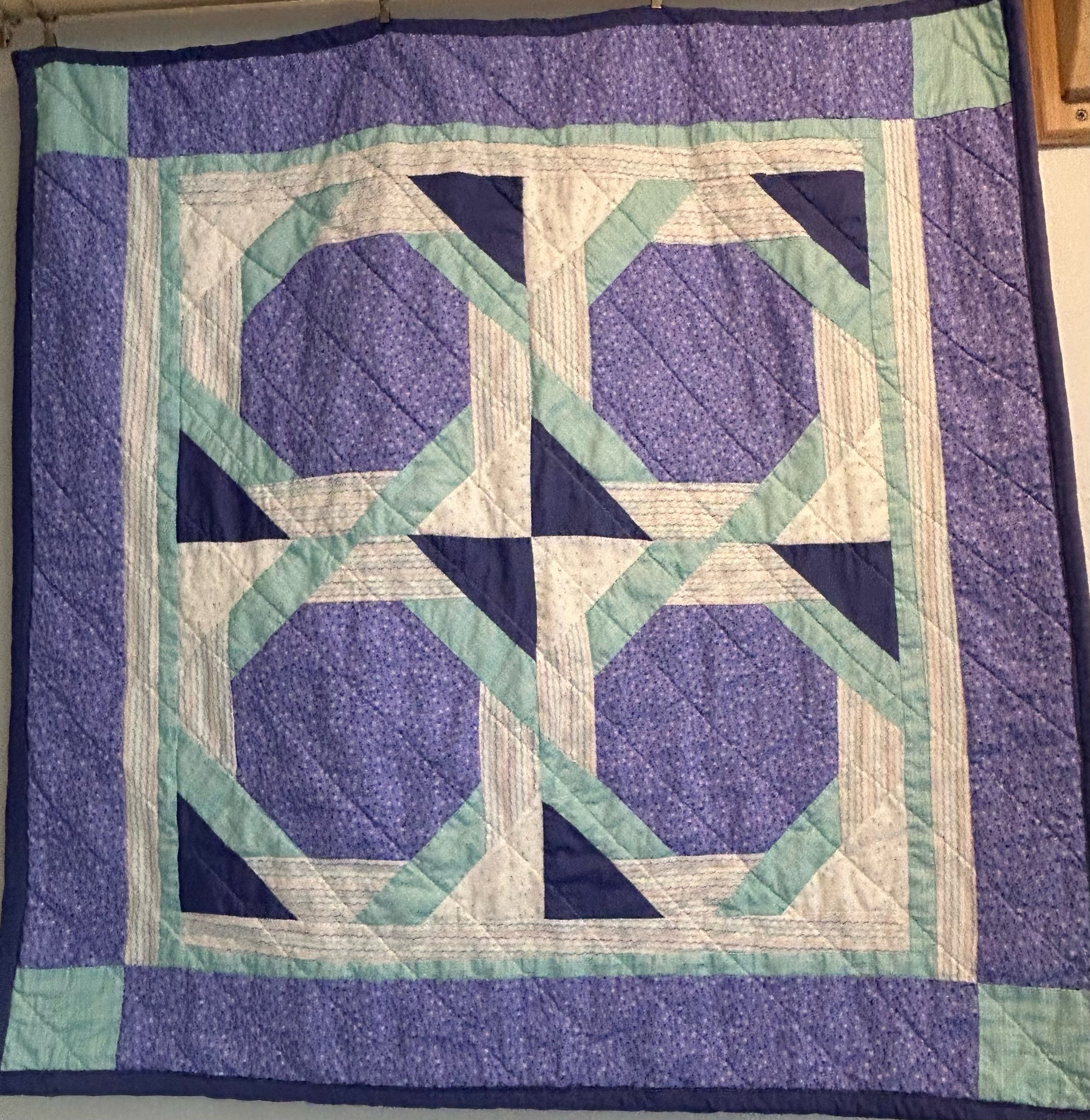 Periwinkle Baby Quilt 41" x 42"