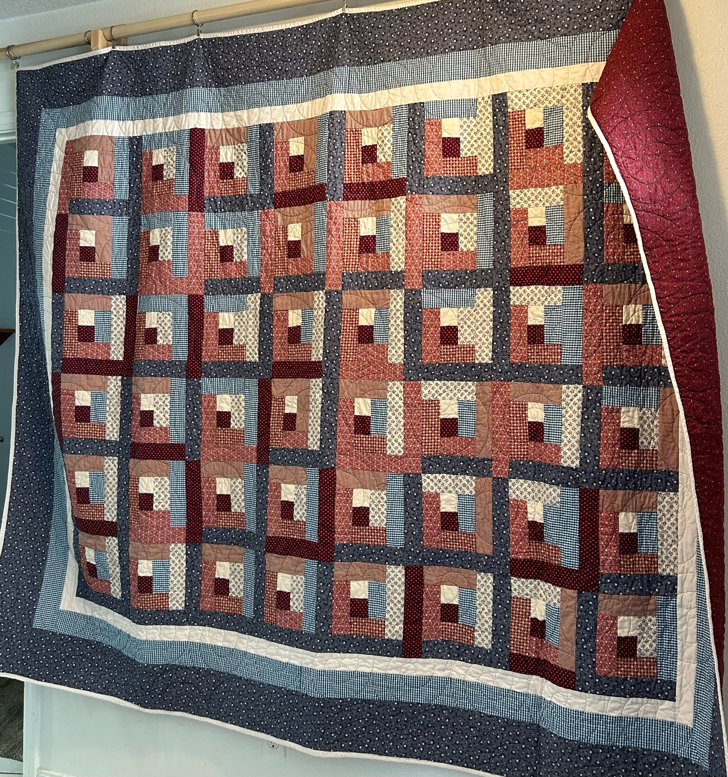 Log Cabin 74" x 91"