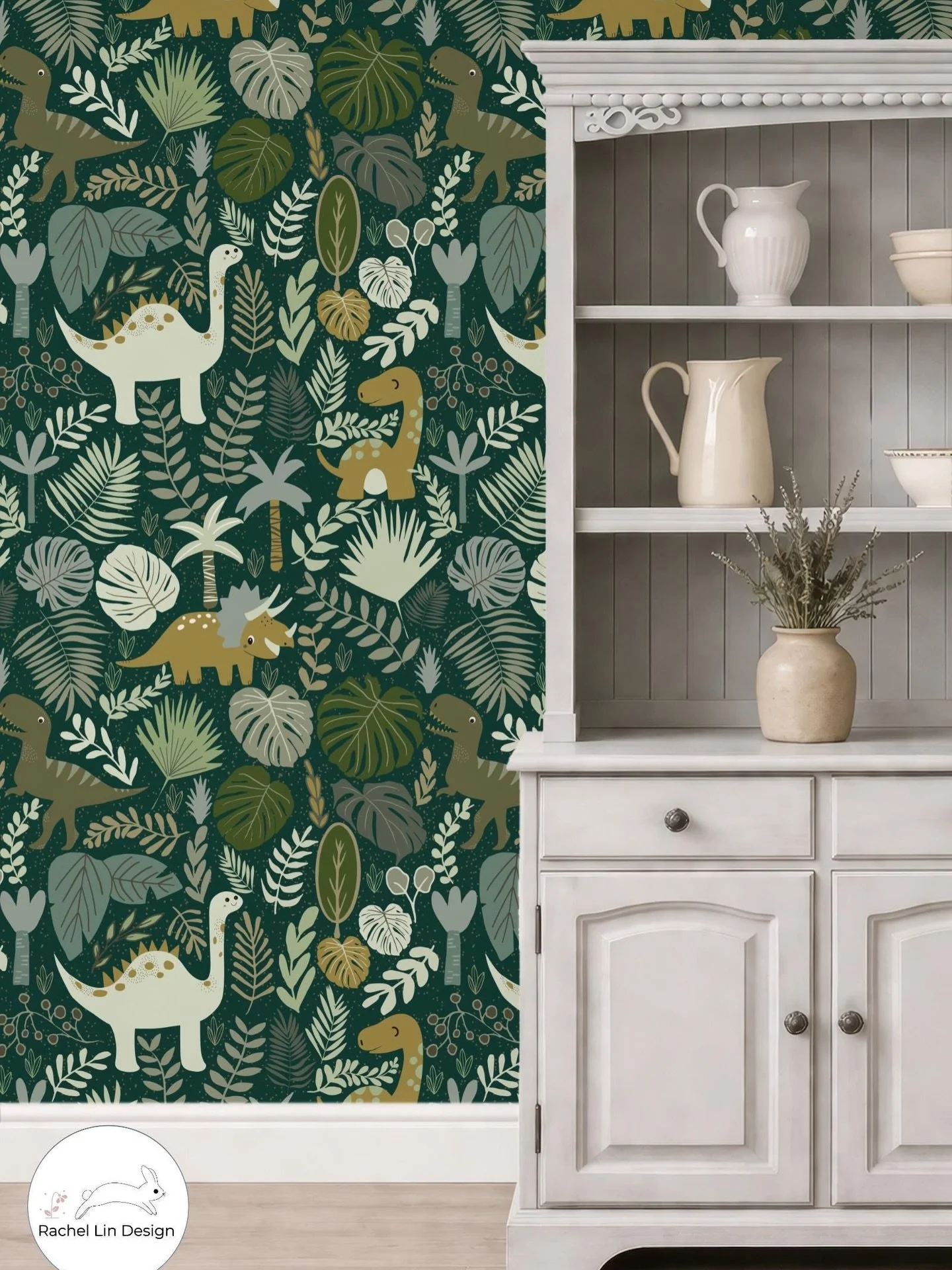 Excited to share the latest addition to my listing. Lush Green Boho Dinosaur Wallpaper | Gender Neutral Nursery | Jungle Kids Room | Organic Modern | Woodland #nurserywall #animalprint #boysroom #junglenursery

DM me and I will send you a direct link