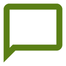 Green speech bubble icon