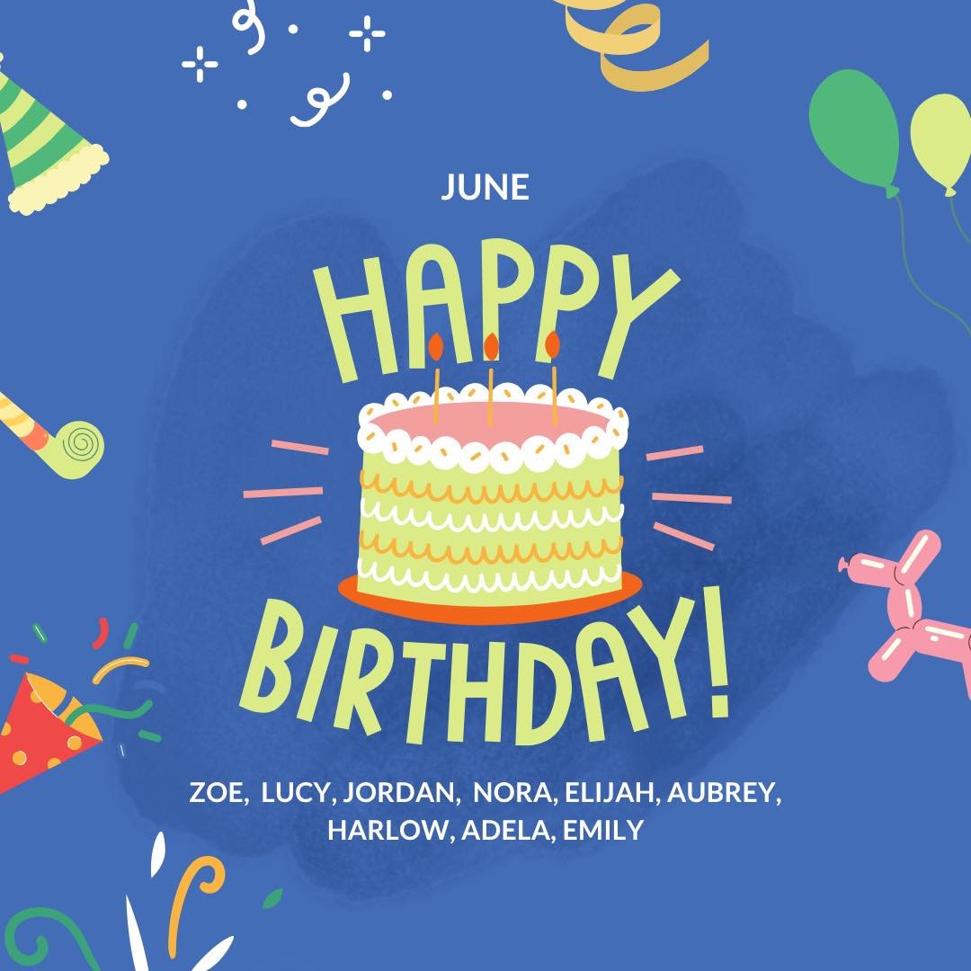 Happy birthday to our June athletes!