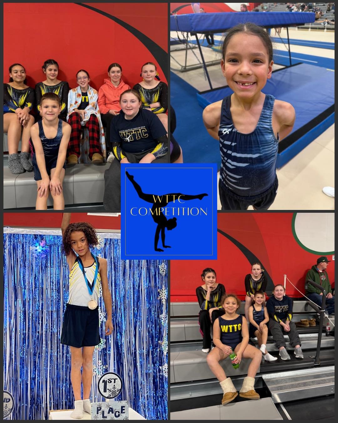 WTTC competition team competed this weekend! It was a lot of new levels and they did great! We are so proud of all of them! 

Thanks to Elite for hosting!