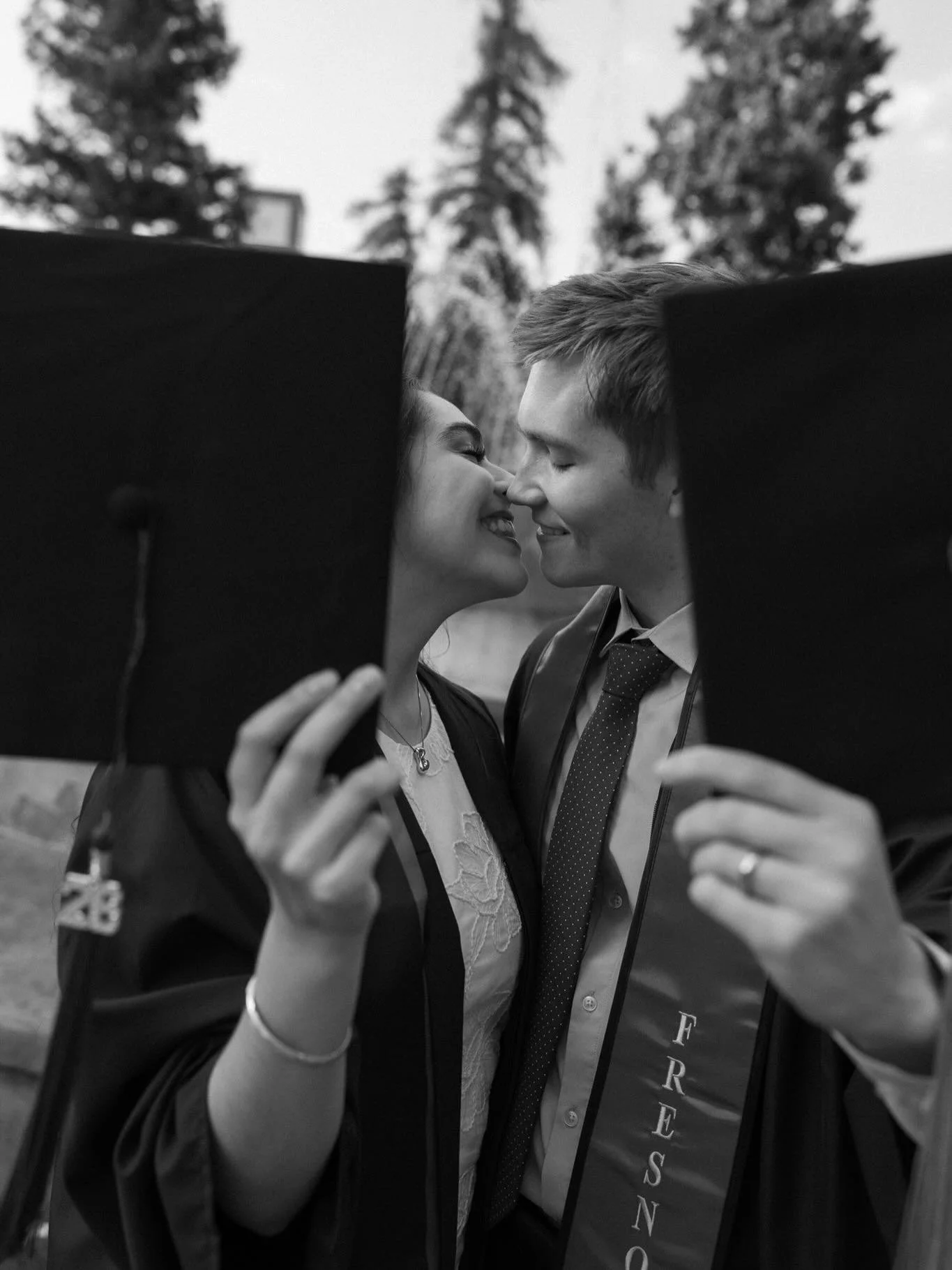 Could taking graduation photos together be any cuter?