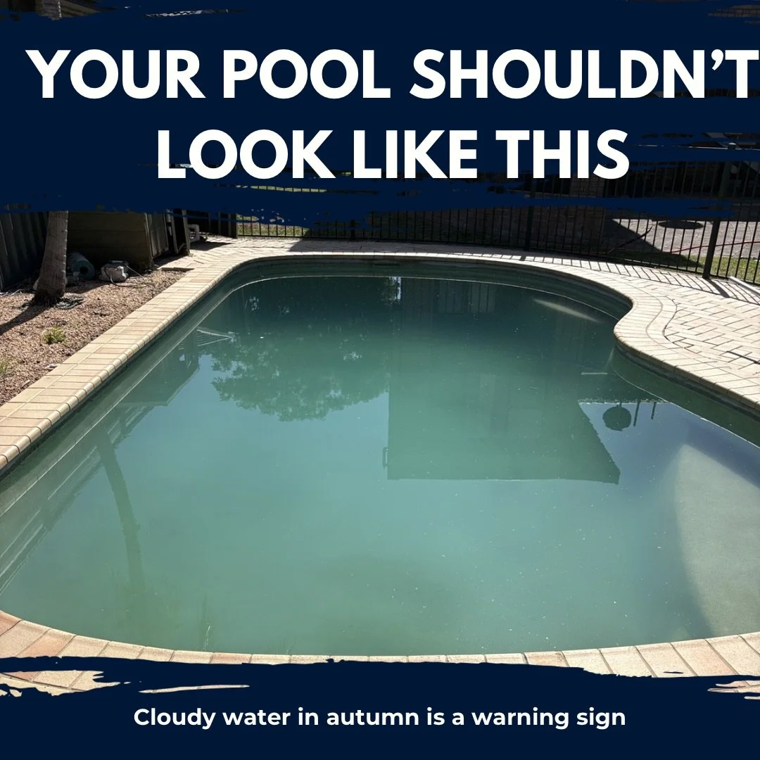 Your pool shouldn&rsquo;t look like this 👀☁️

Cloudy water is a sign something&rsquo;s off &mdash; from poor circulation to chemical imbalance or filtration issues.

The good news? We can get it crystal clear again 💦

Message  Mick&rsquo;s Pool Car