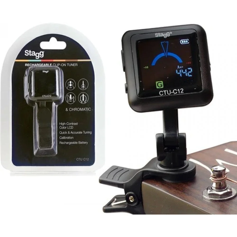 STAGG Clip on rechargeable tuner
