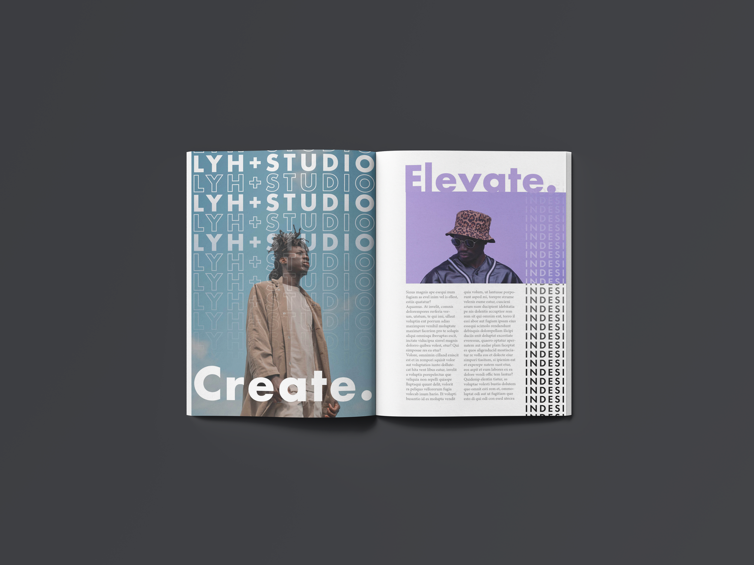 Design Layou LYH STUDIO - Portfolio & Layout Design - Learn Adobe InDesign