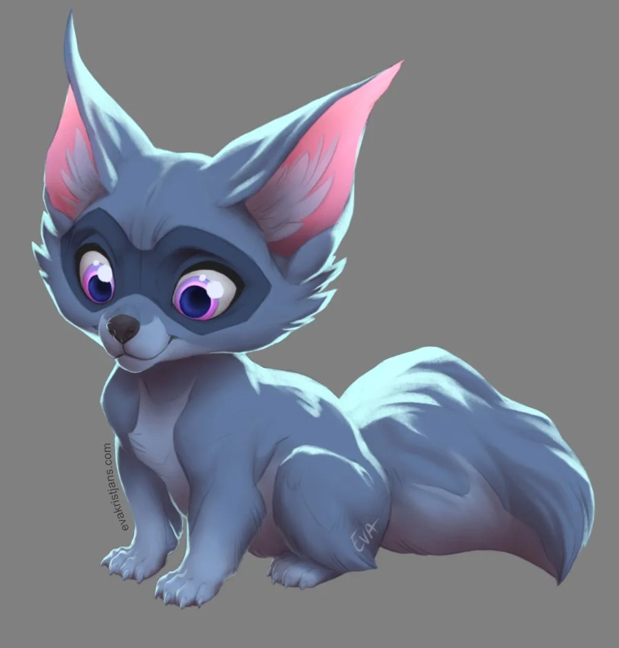 Fluffball in Procreate