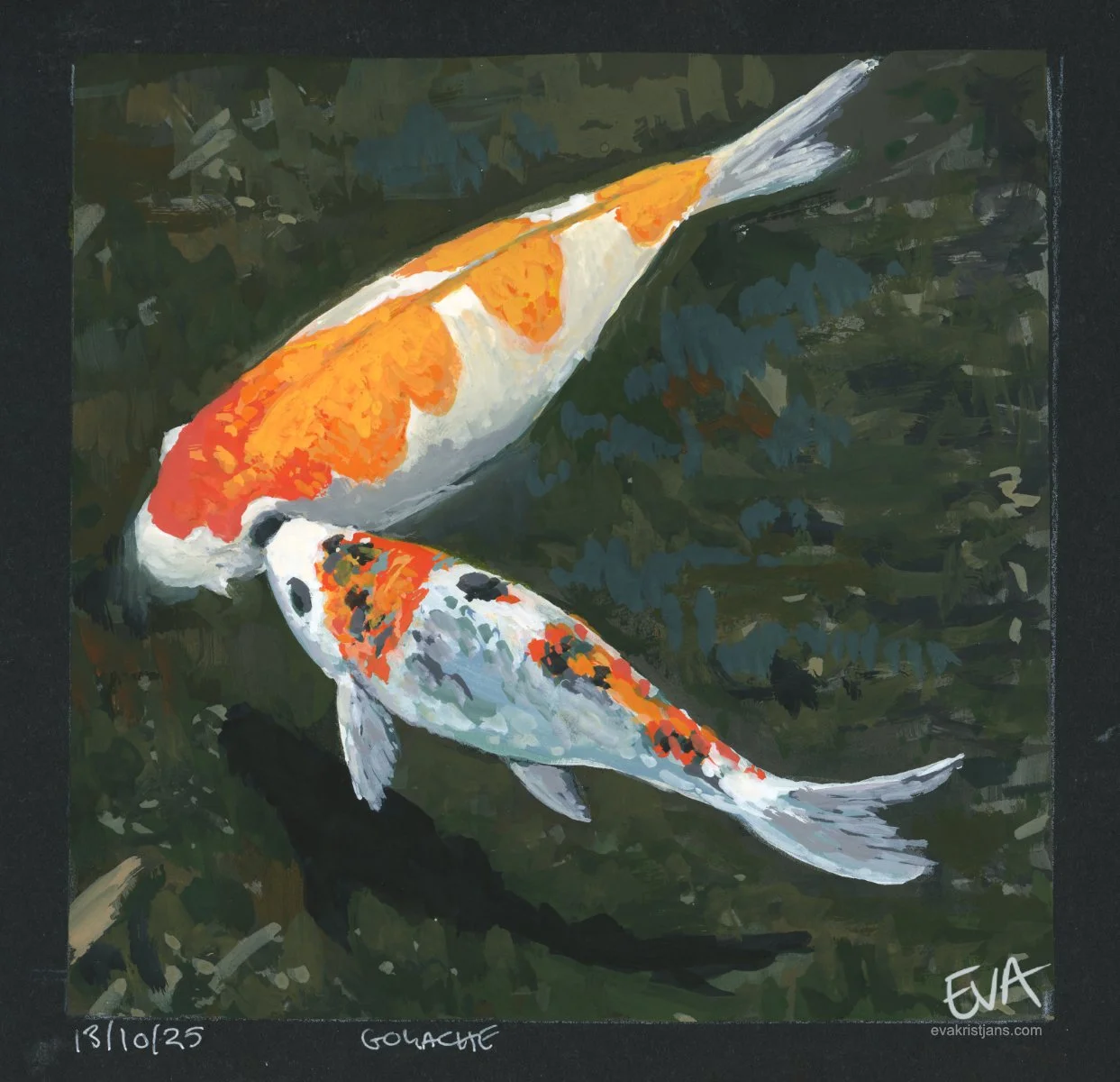 Gouache - Koi 01