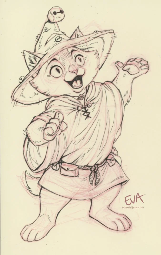 Sketch - Cat Wizard 
