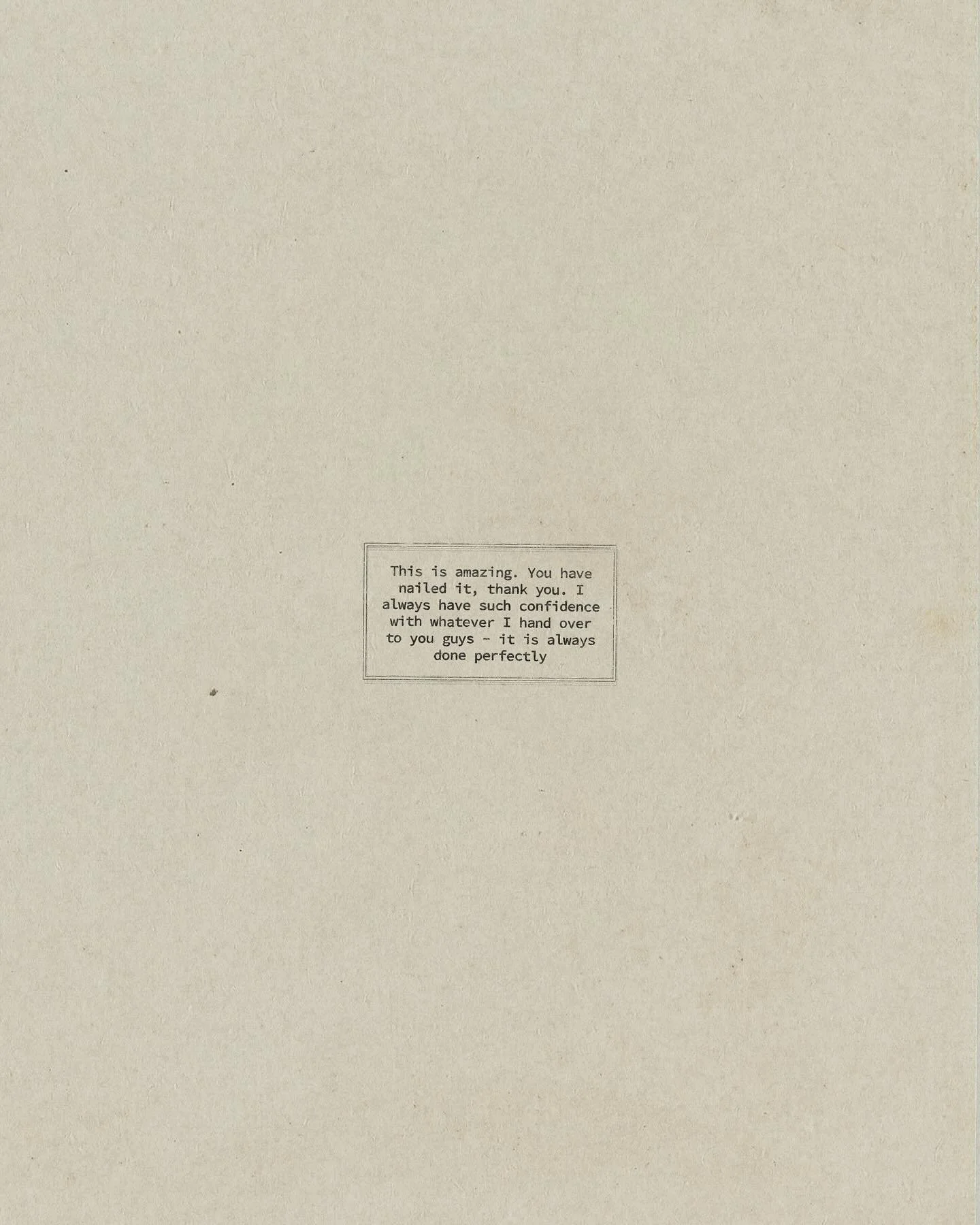 Reflections from you ~
A collection of kind words from beautiful clients