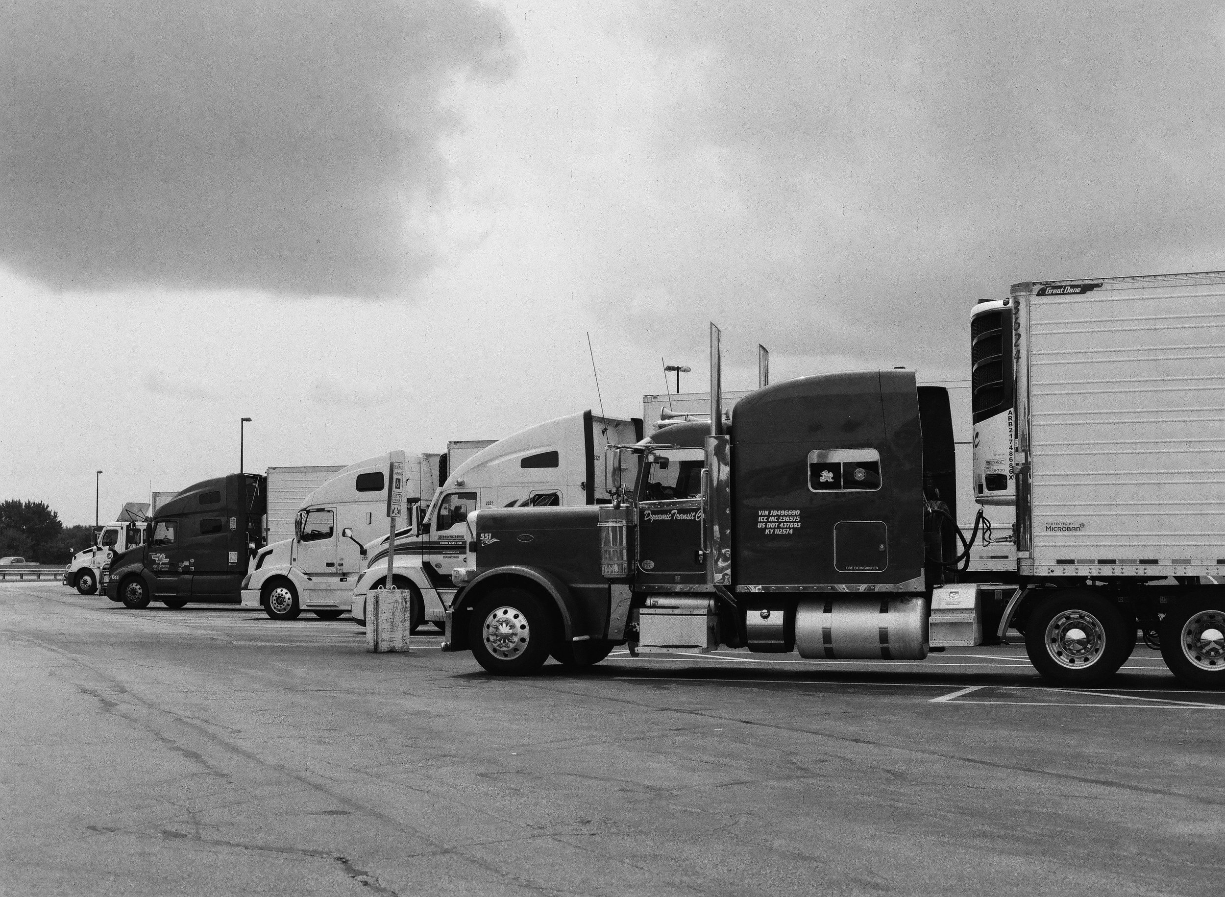 Truck stop near Mantua, Ohio