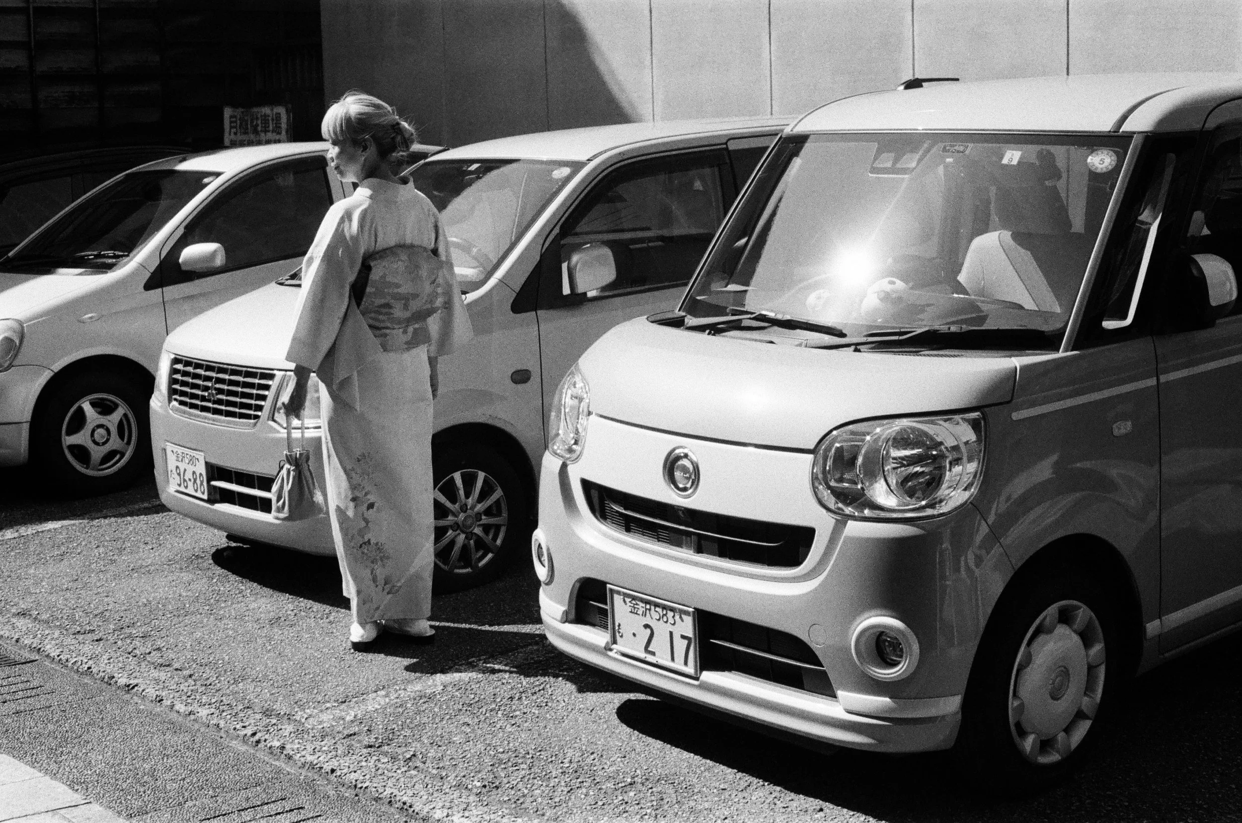Kei cars in Kanazawa, Japan