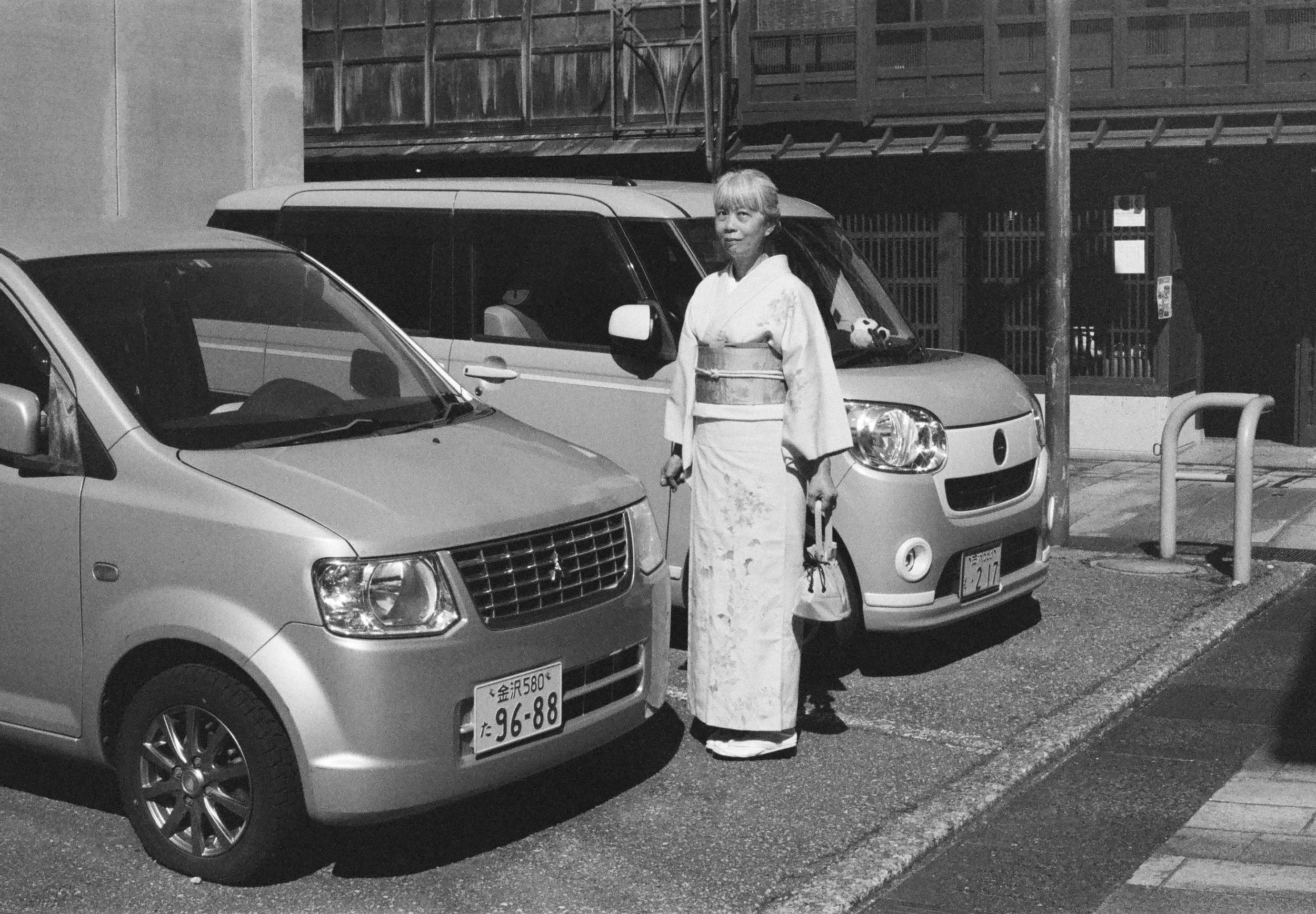 Kei cars in Kanazawa, Japan