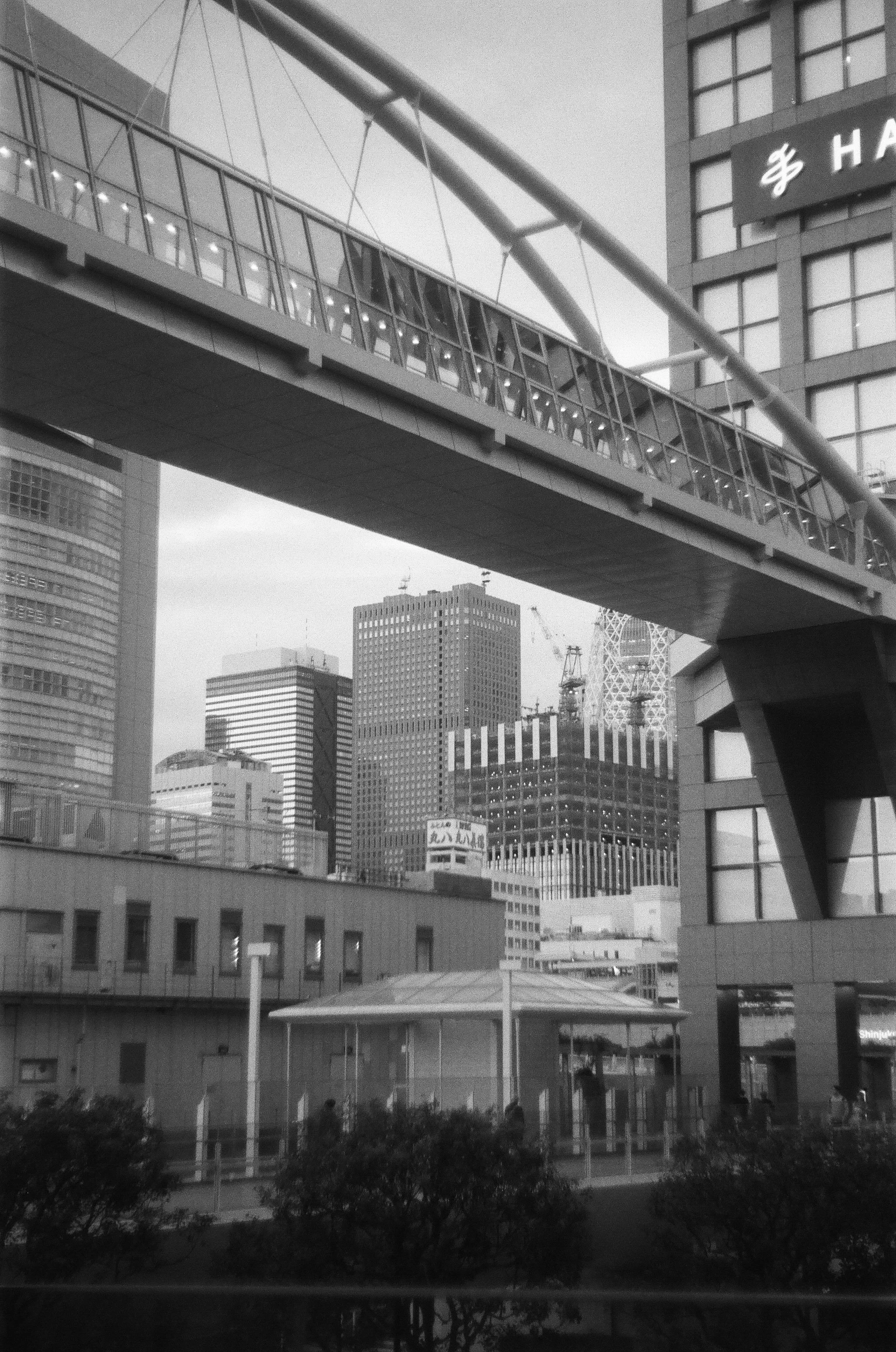 Shinjuku pedestrian overpass