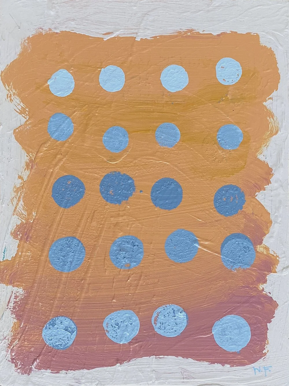 'Cold Moon', acrylic on board, 31x24cm, 2024