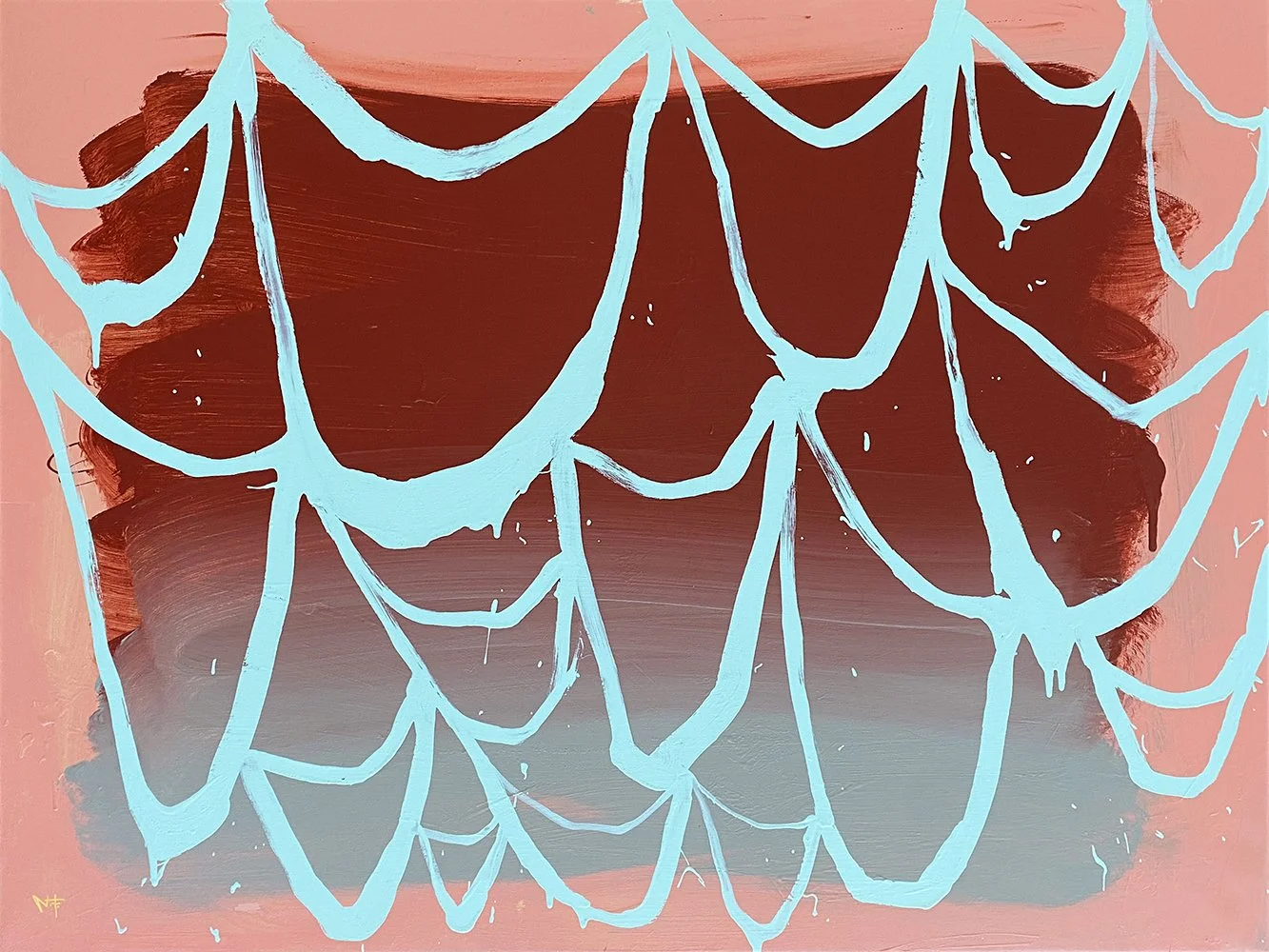 'High Water', acrylic on canvas, 91x122cm, 2025