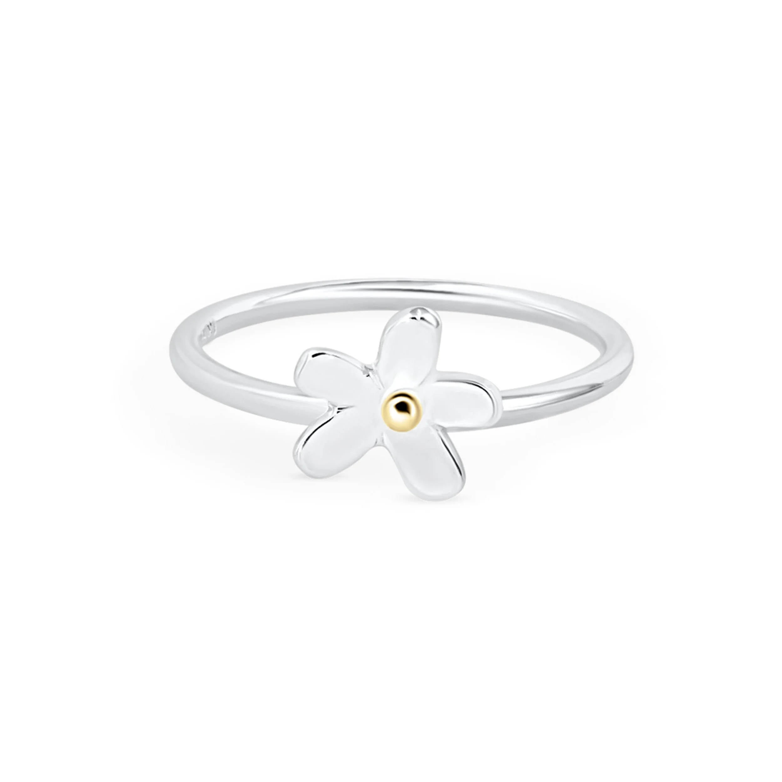 Mini Silver Daisy Ring