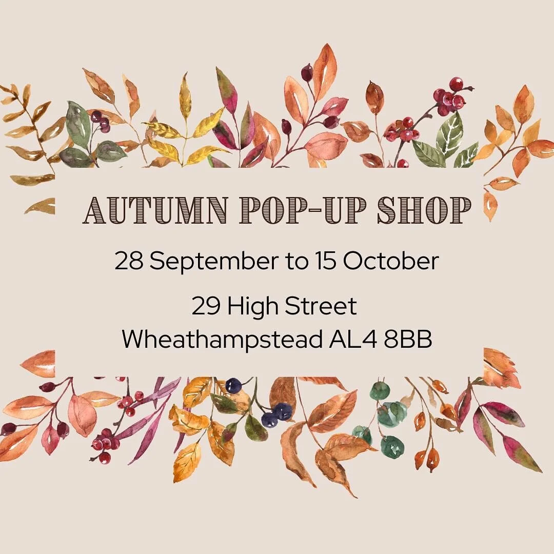 We are popping up @villageandcouk next week with a group of other wonderful artisan sellers. So if you are in and around Wheathampstead please give us a visit.

#villageandcouk #villagepopupshop #autumnpopup #shopsmallshoplocal #smallbizlove #indiecr