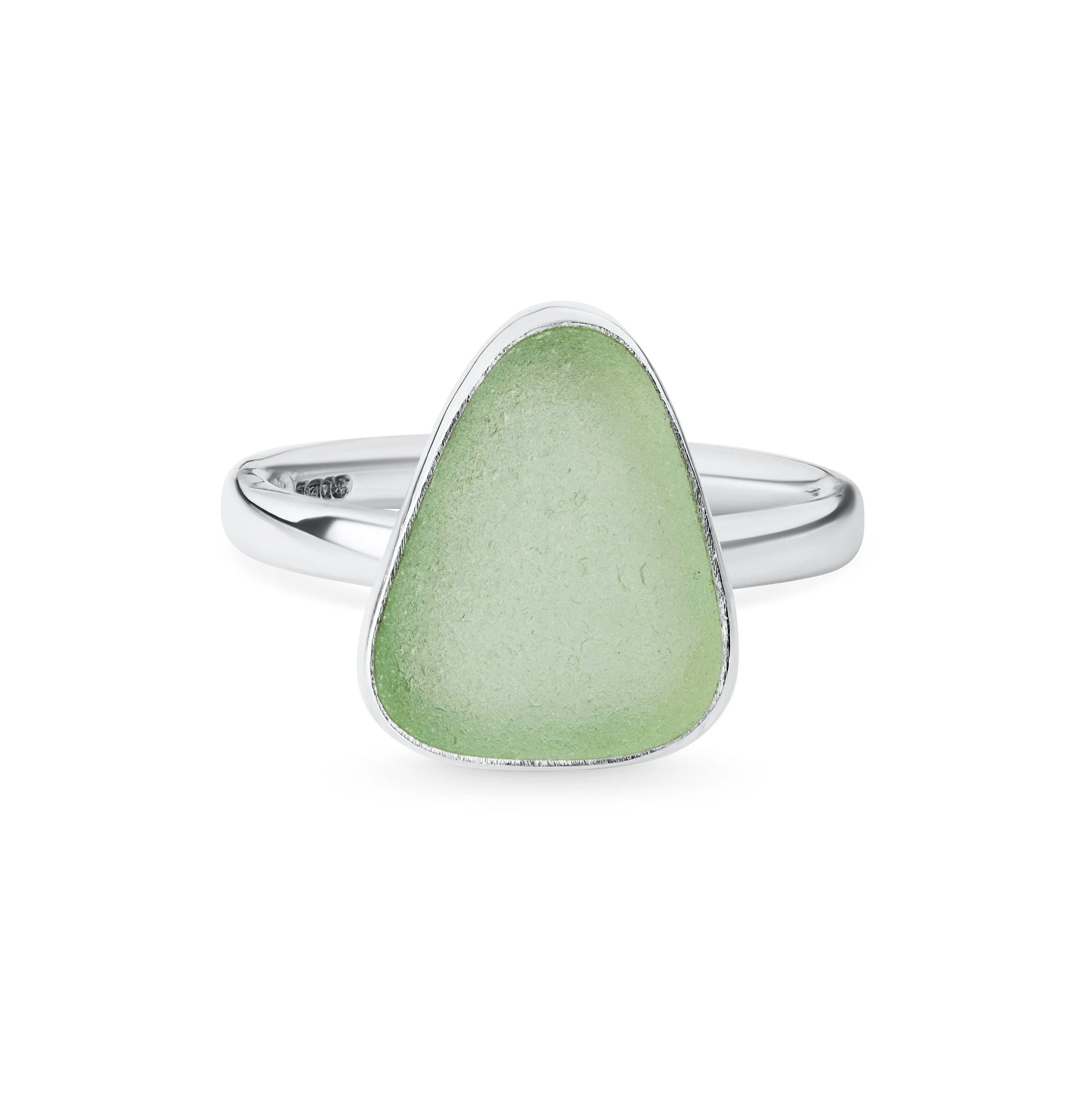 Sea Glass & Silver Ring