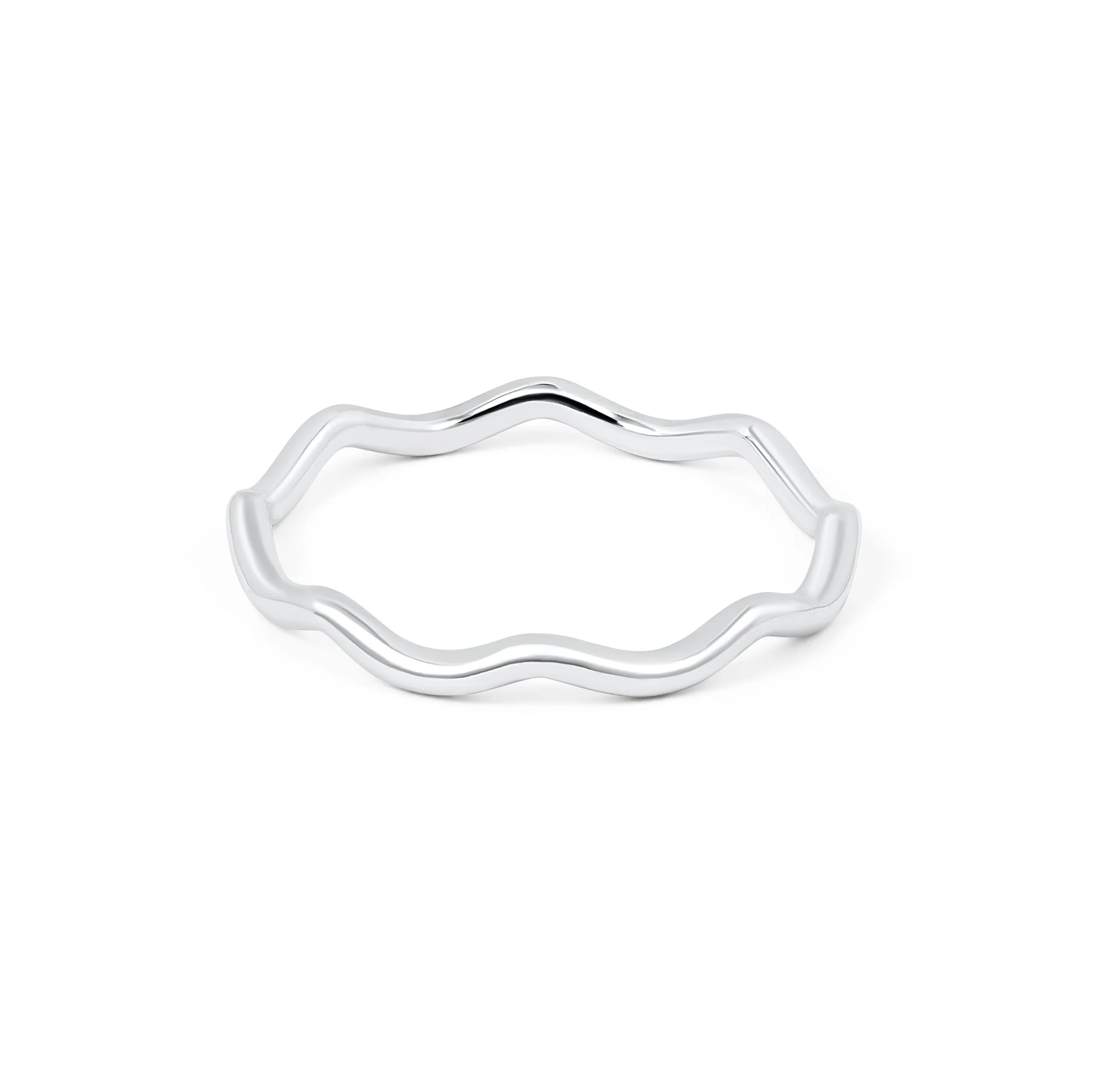 Silver Scallop Stacking Ring