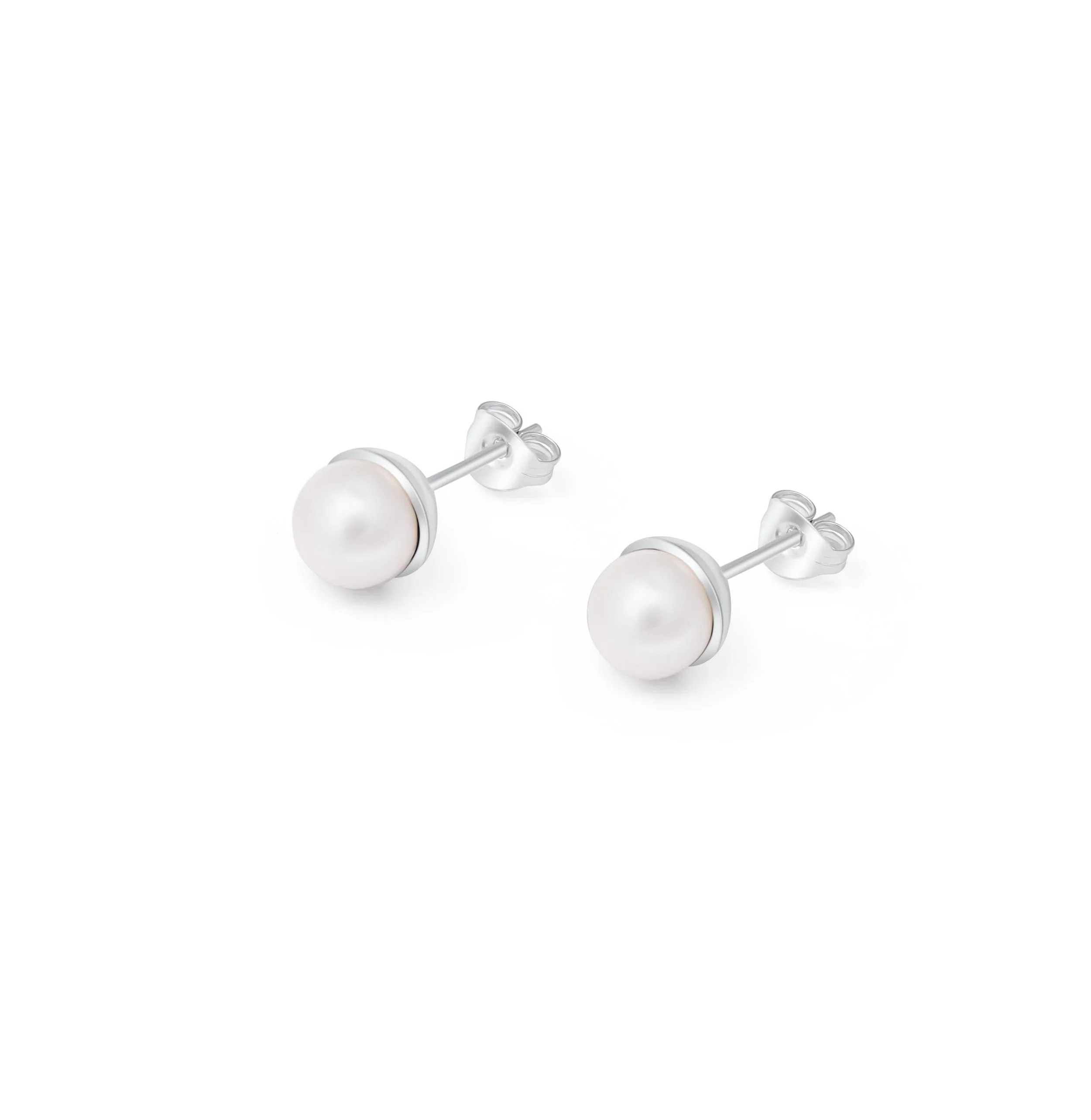 Ivory Pearl Stud Earrings
