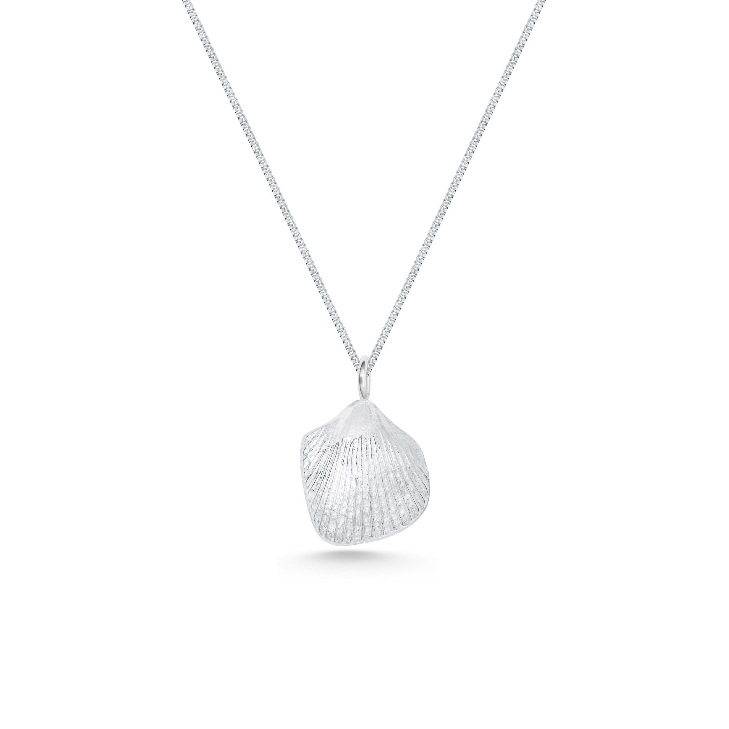 Silver Cockle Shell Pendant