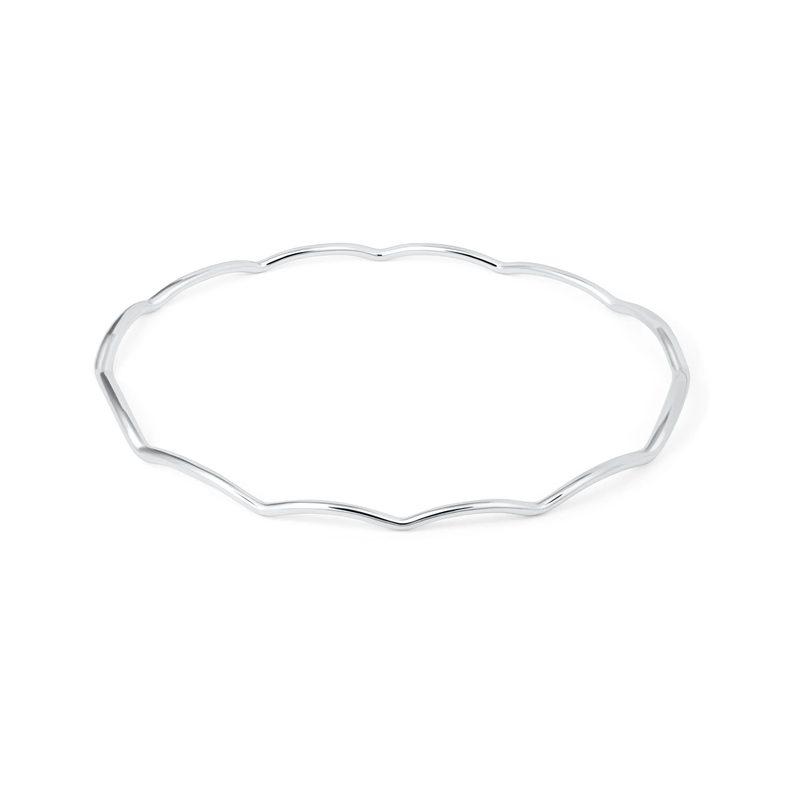 Silver Wave Bangle