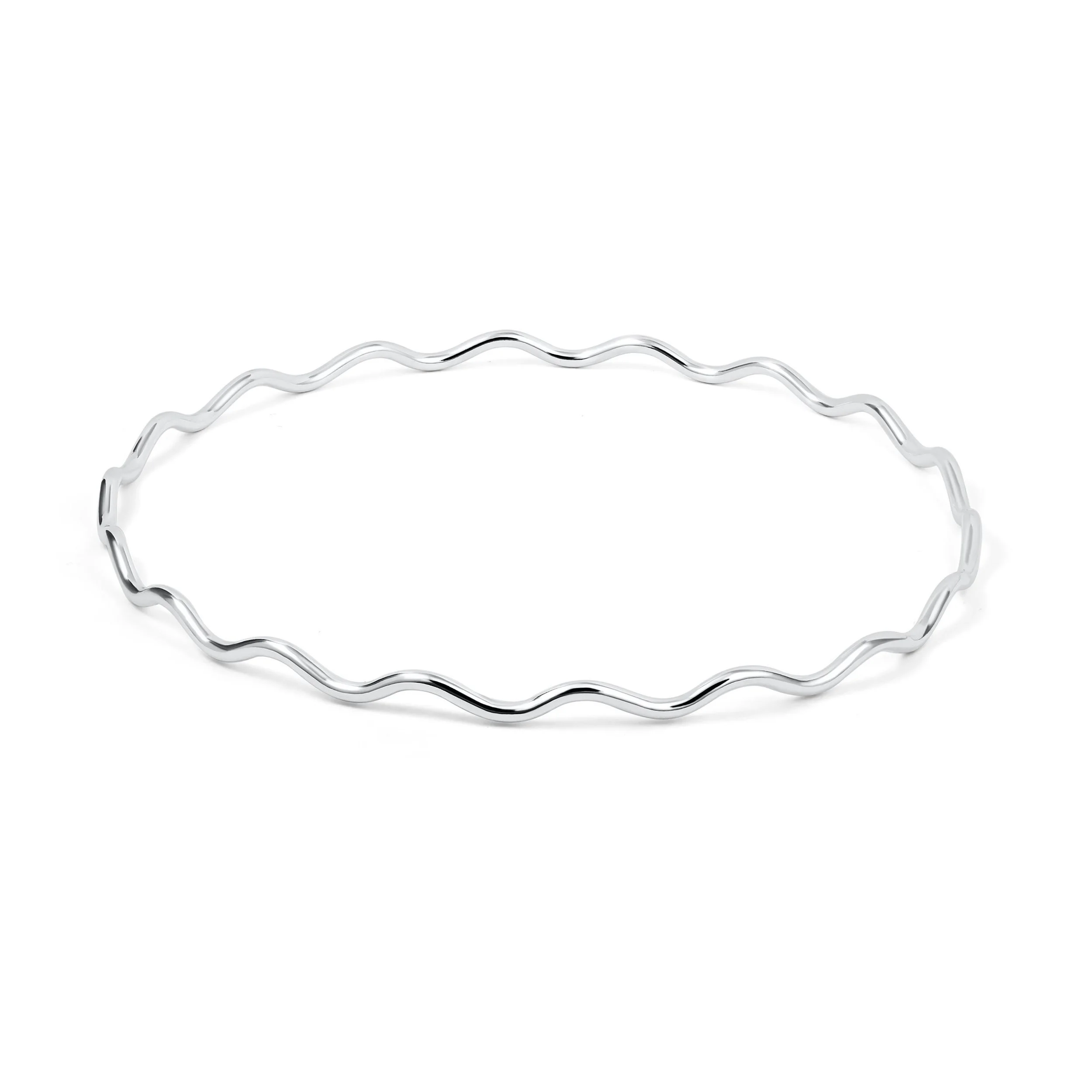 Silver Scallop Bangle