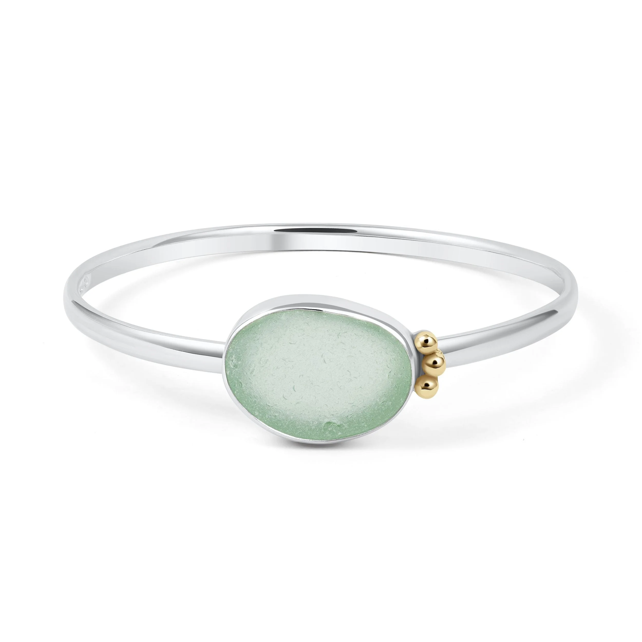 Sea Glass Oval Bangle