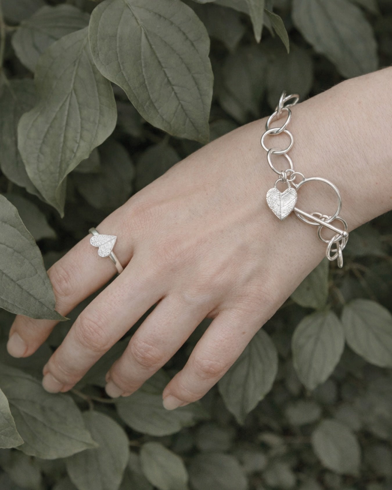 A little silver magic &mdash; whether you wear it or make it yourself.
This heart leaf collection has some of my favourite pieces to create: textured, tactile and full of character. If you love handmade jewellery with a personal touch, pieces like th