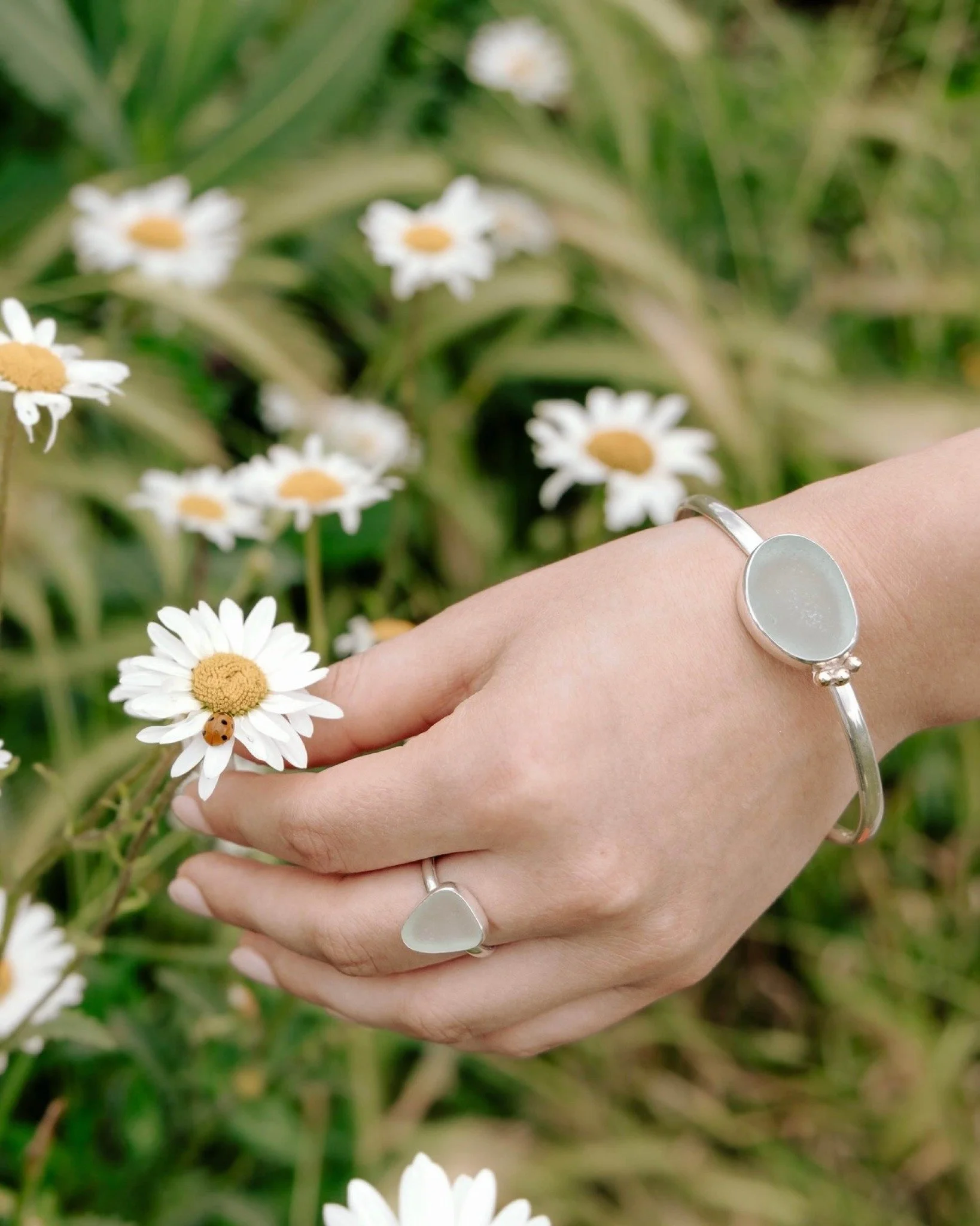 We&rsquo;re not quite ready to let go of summer yet&hellip; 🌿

Those last golden days. Warm sunshine, wildflowers in the meadow and a little sea glass catching the light.

Inspired by nature and the coast, our handcrafted sea glass jewellery brings 